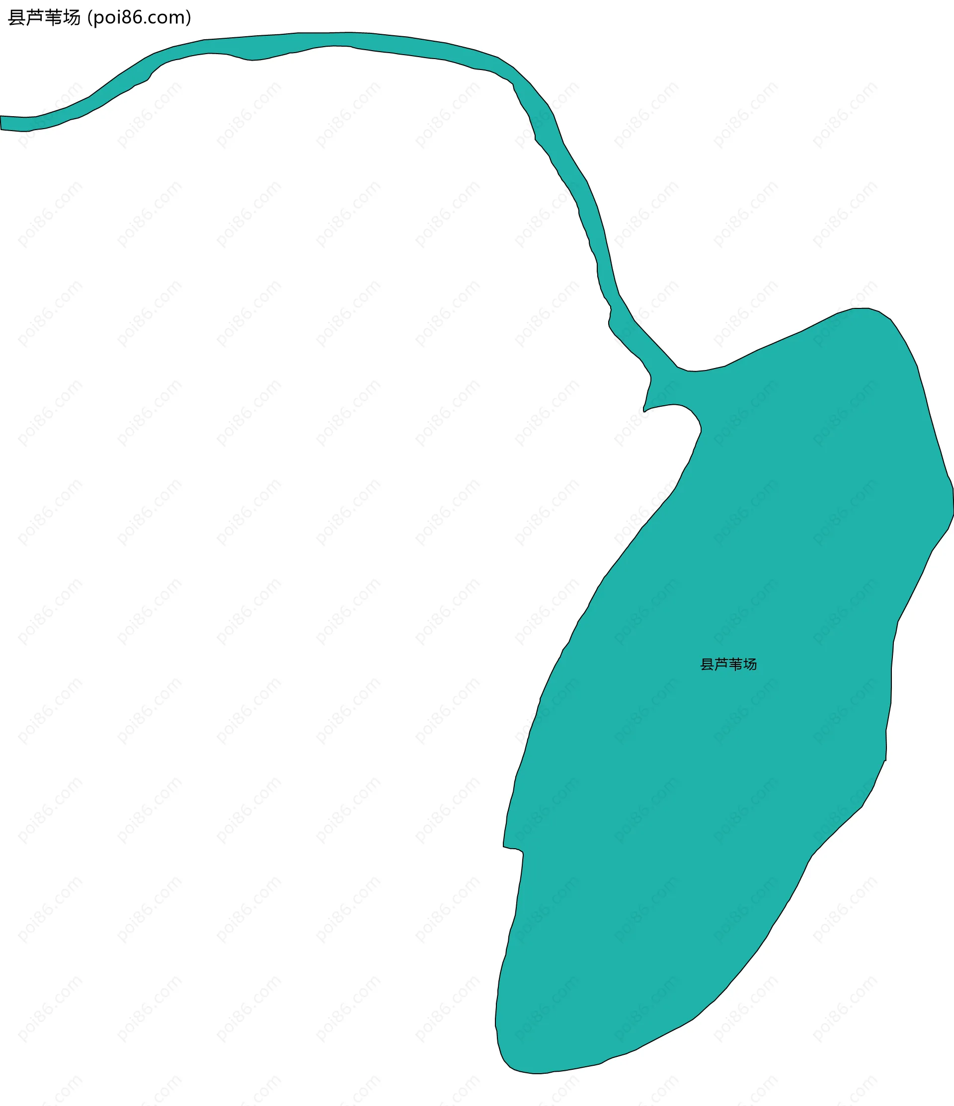 县芦苇场边界地图