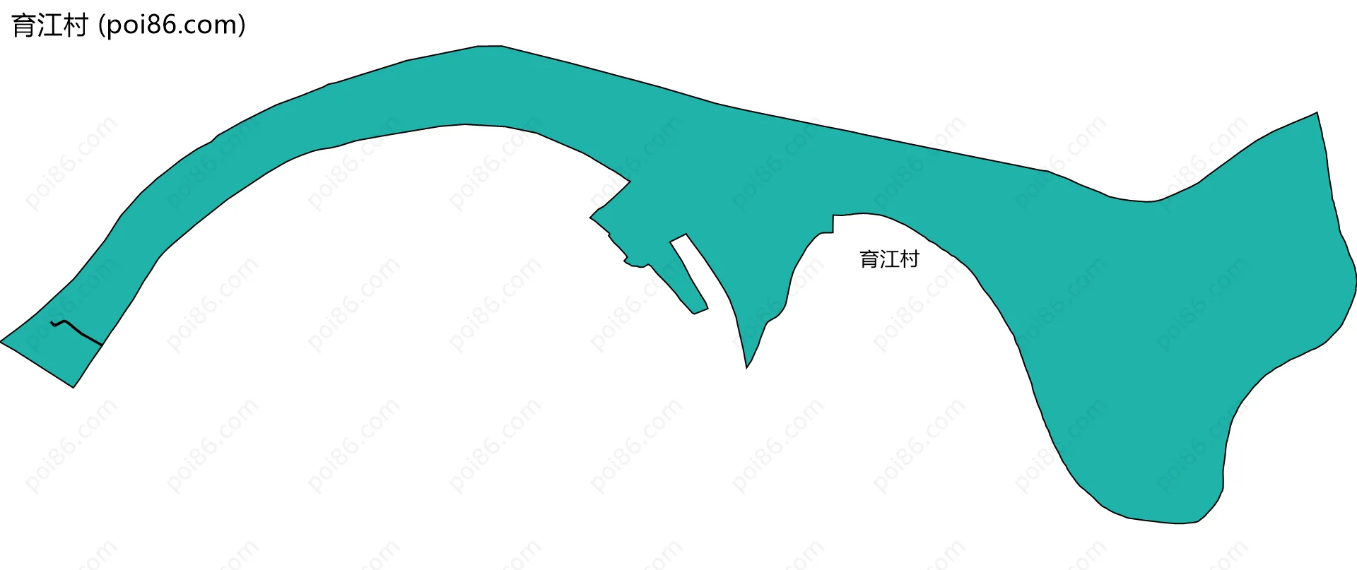 育江村边界地图