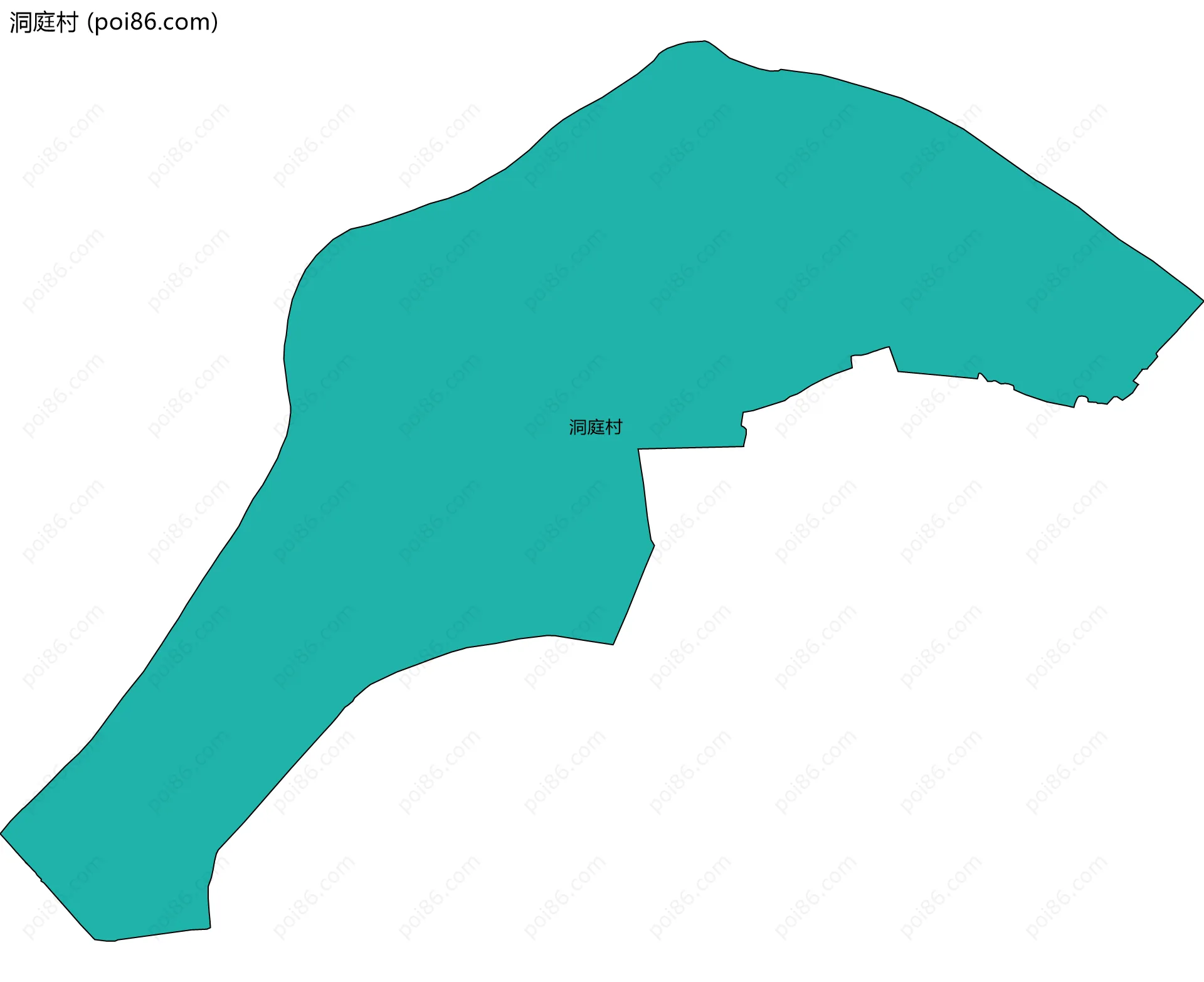 洞庭村边界地图