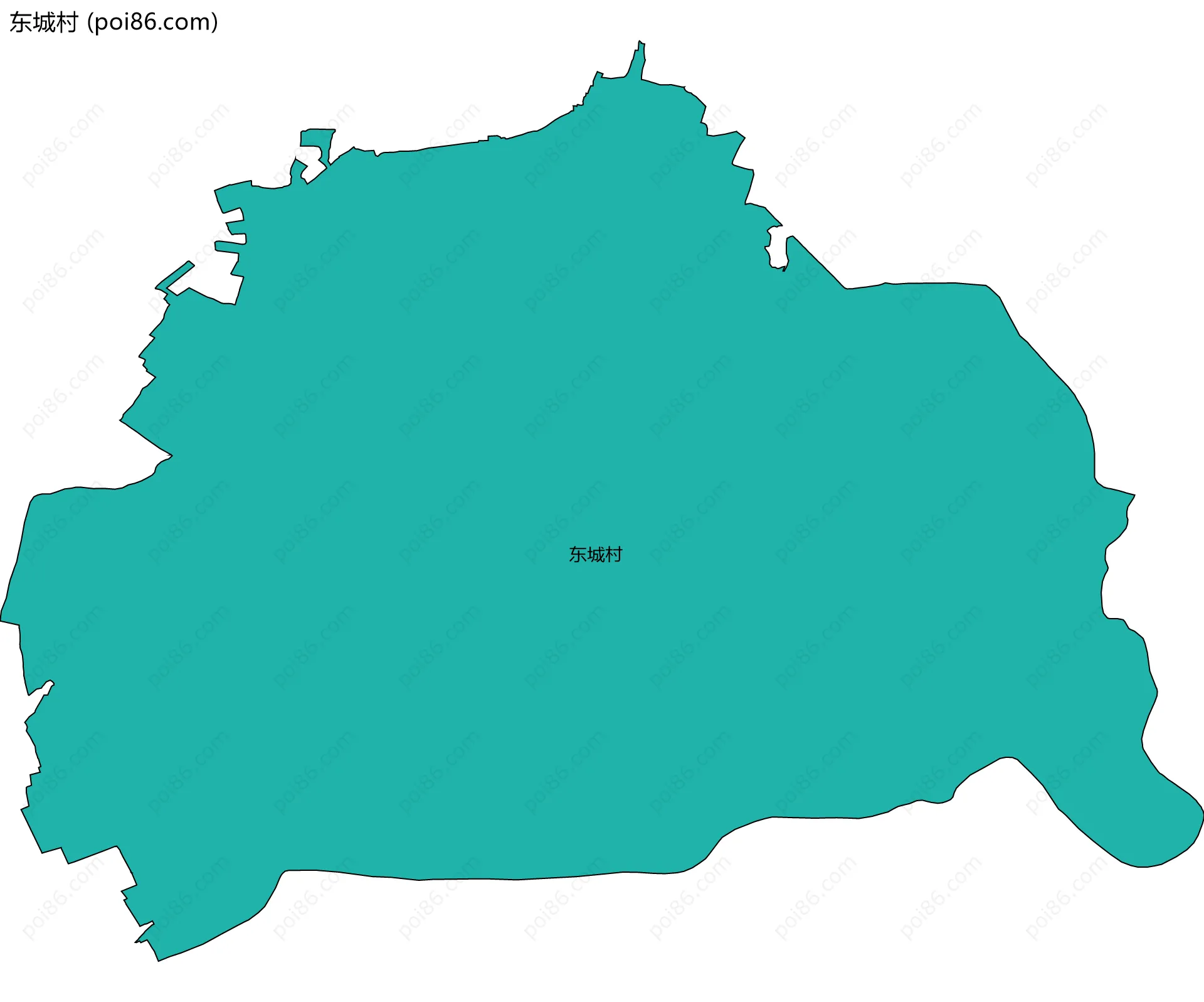 东城村边界地图