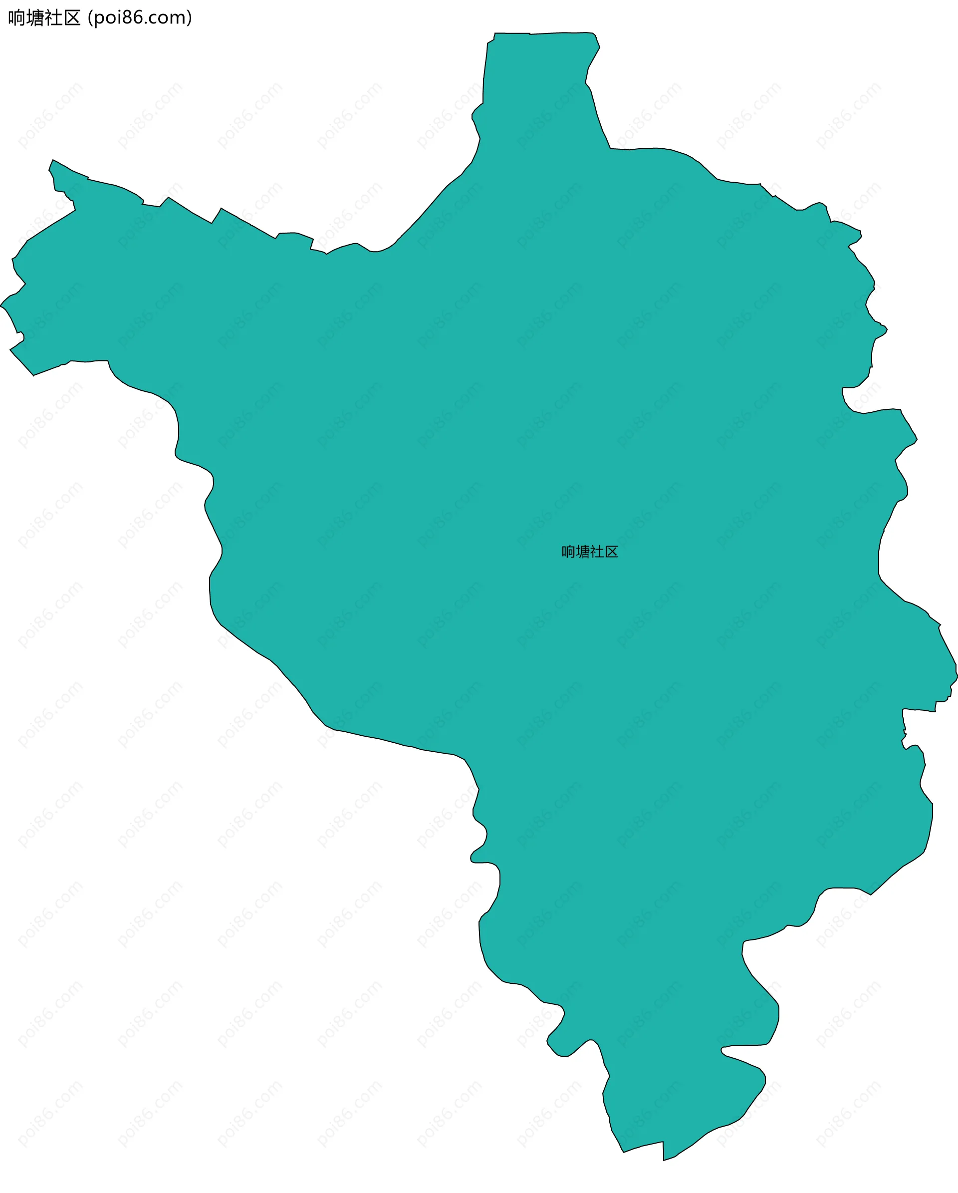 响塘社区边界地图