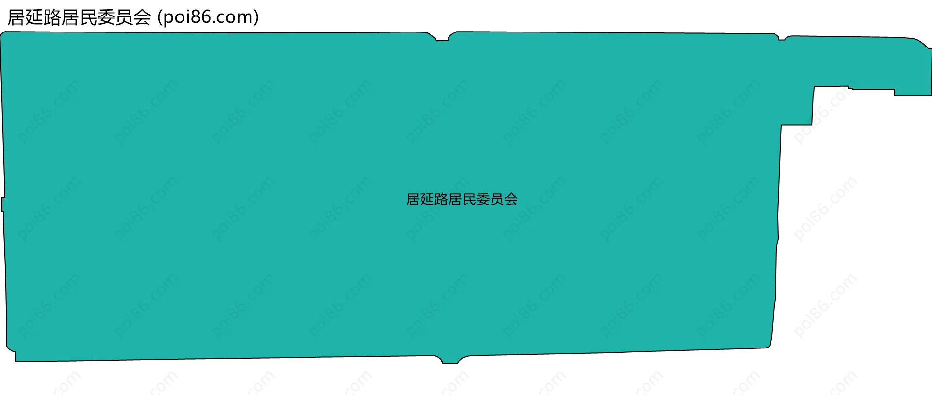 居延路居民委员会边界地图