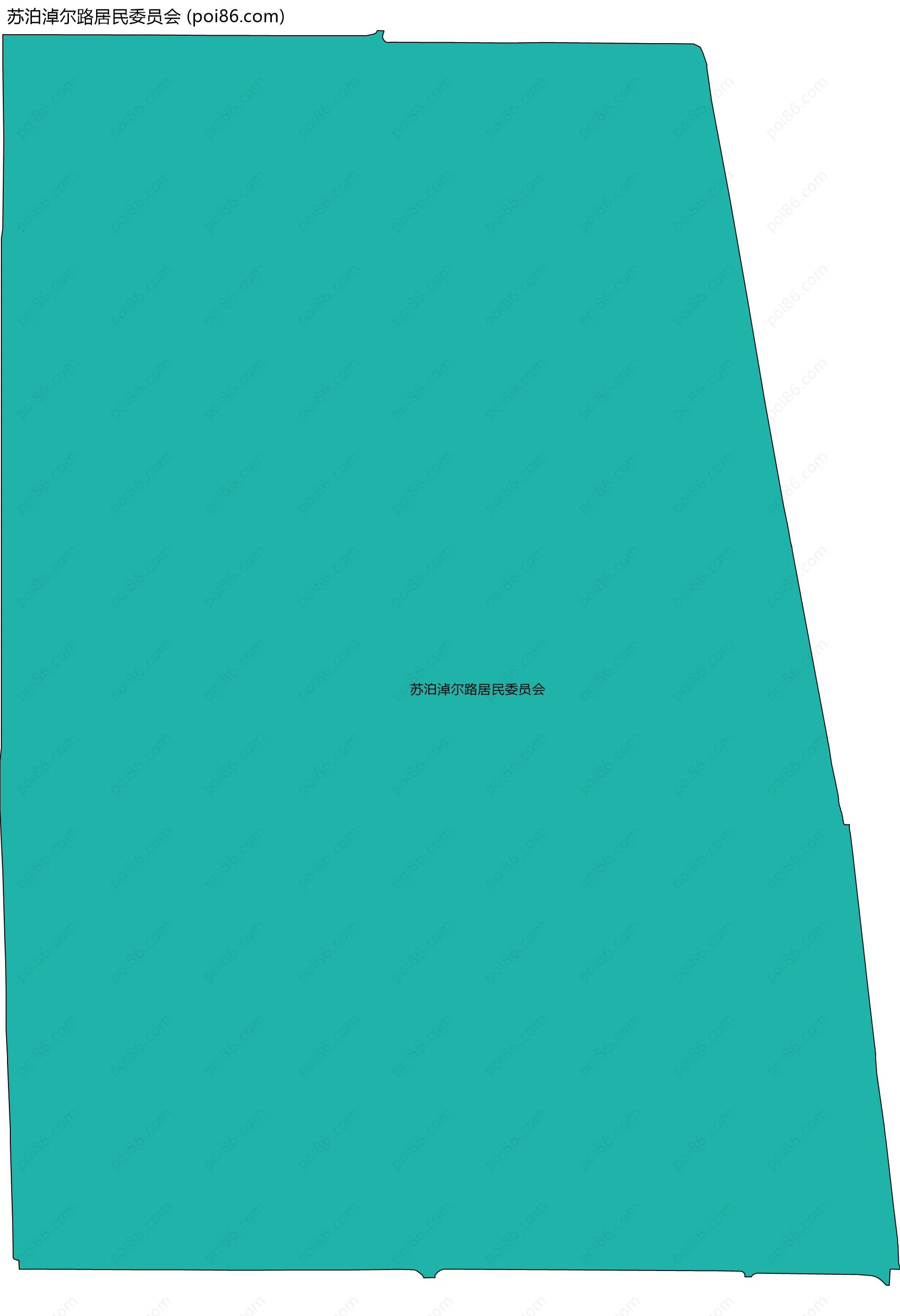苏泊淖尔路居民委员会边界地图