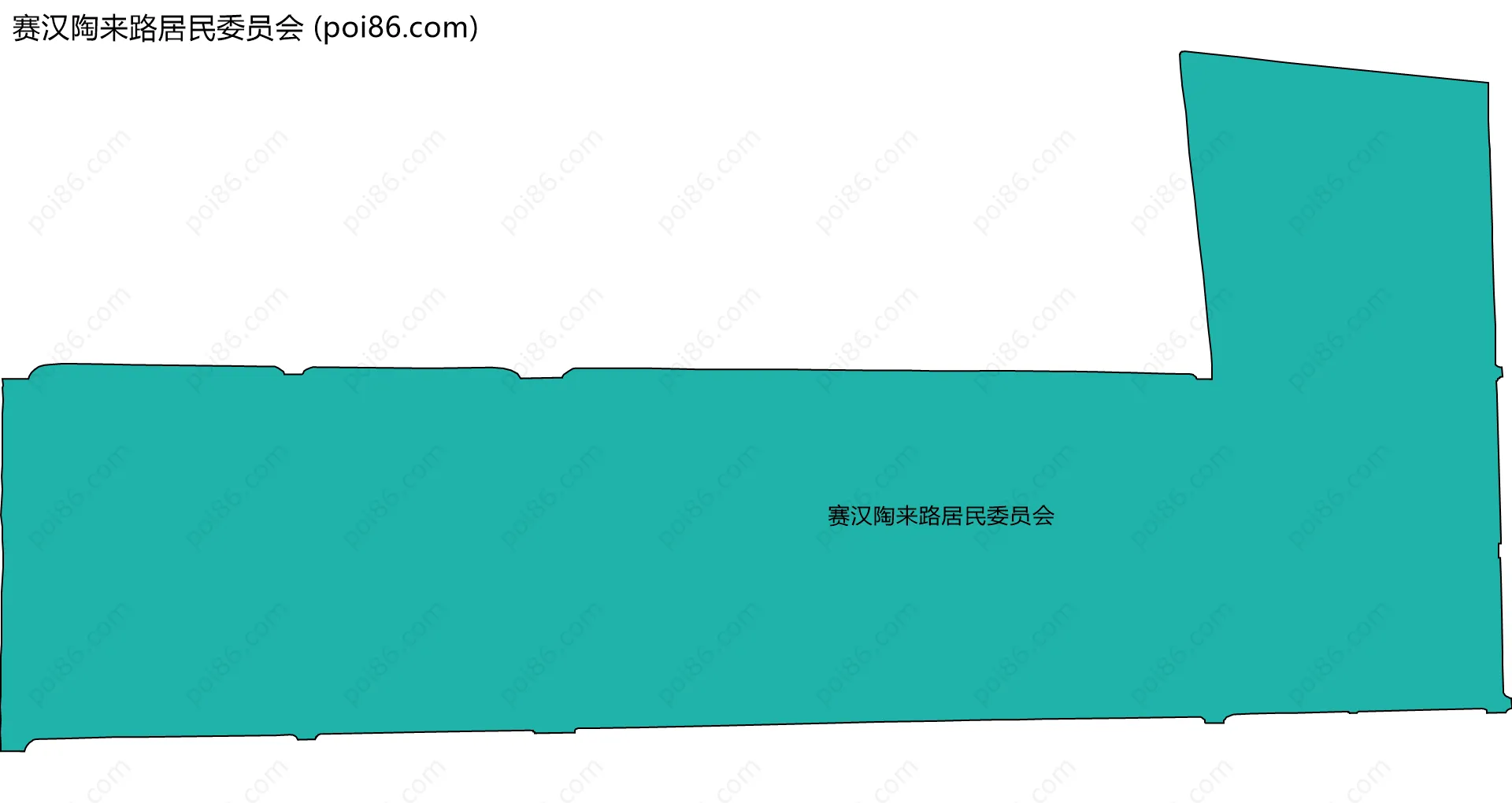 赛汉陶来路居民委员会边界地图