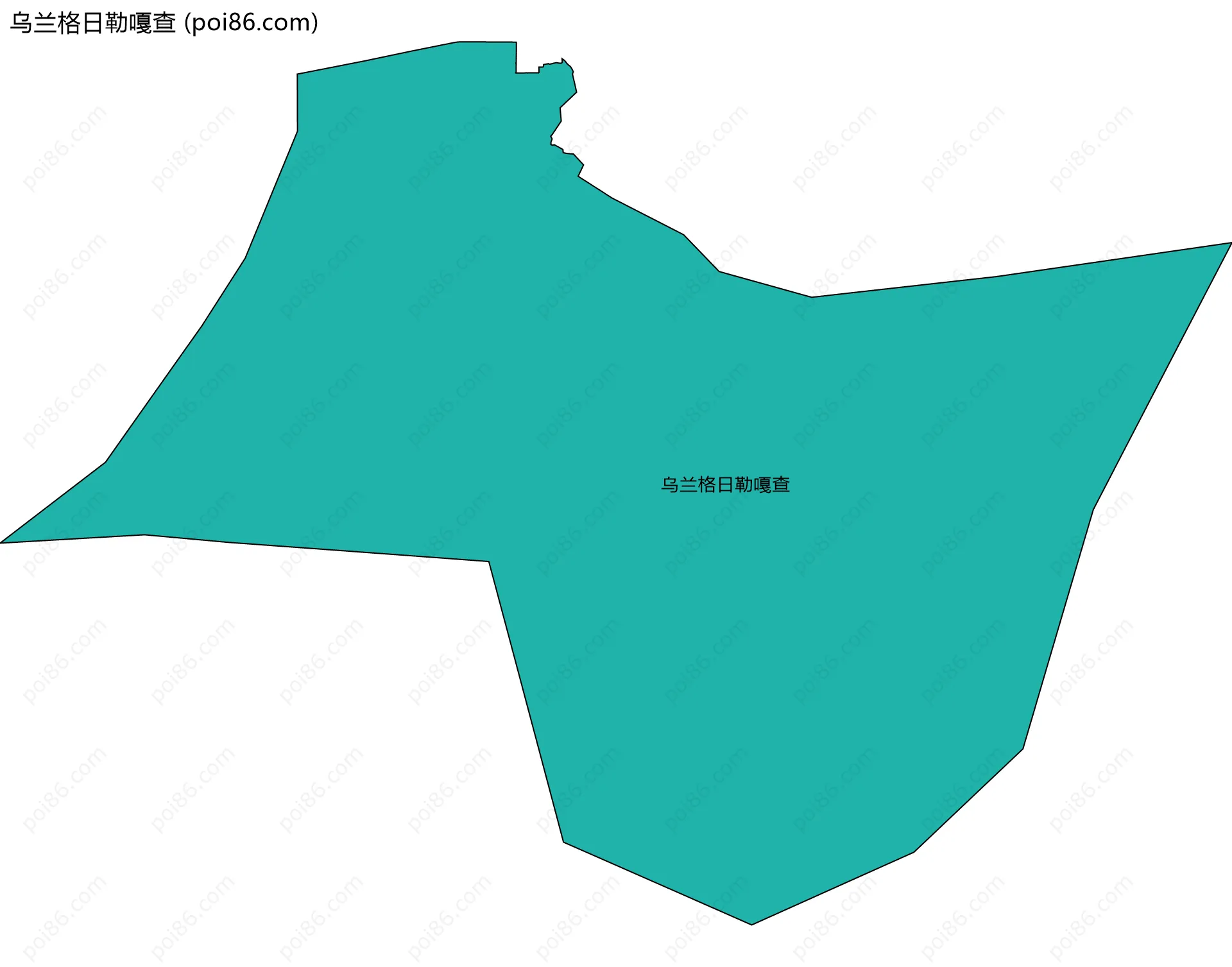 乌兰格日勒嘎查边界地图