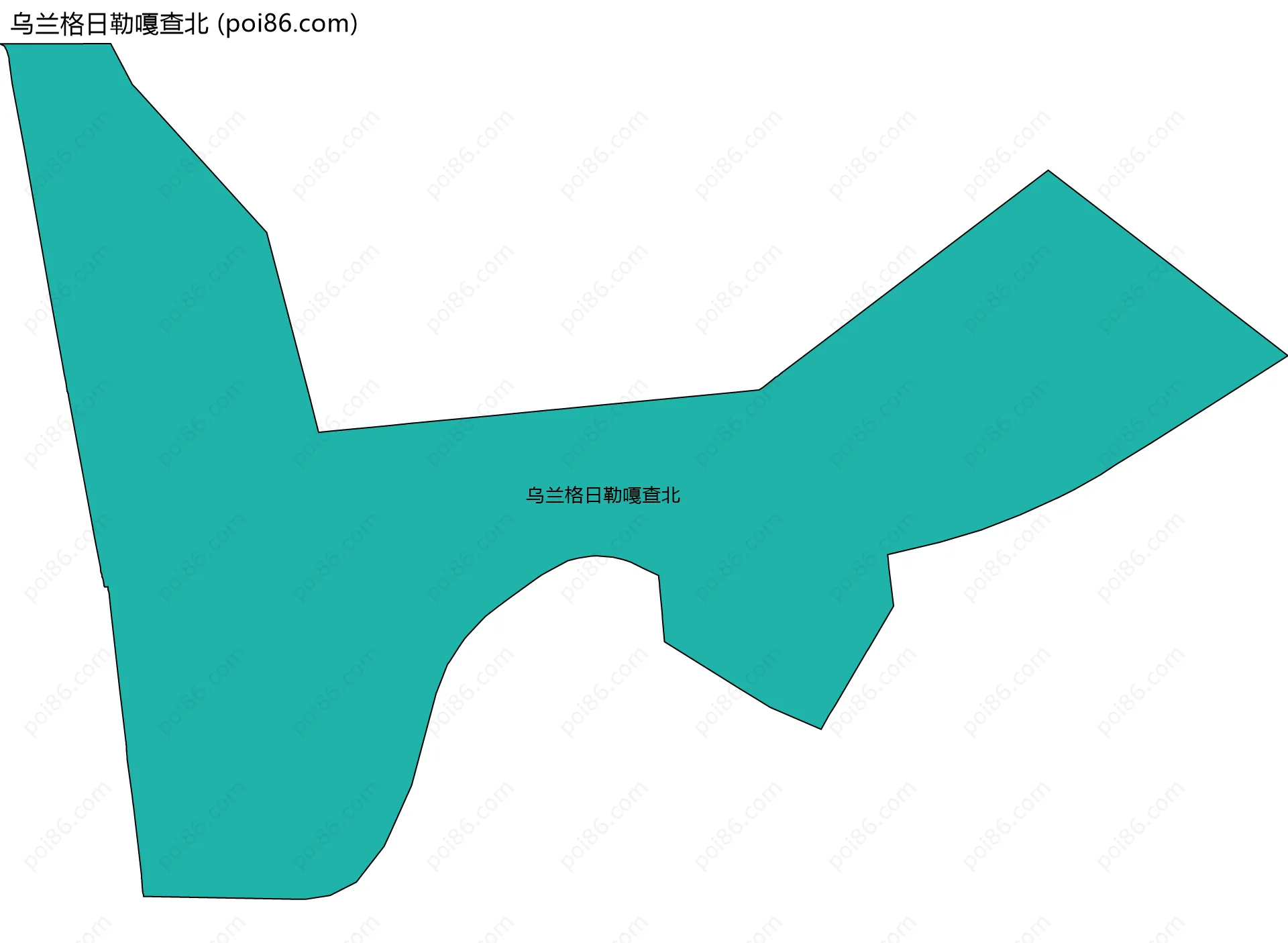 乌兰格日勒嘎查北边界地图