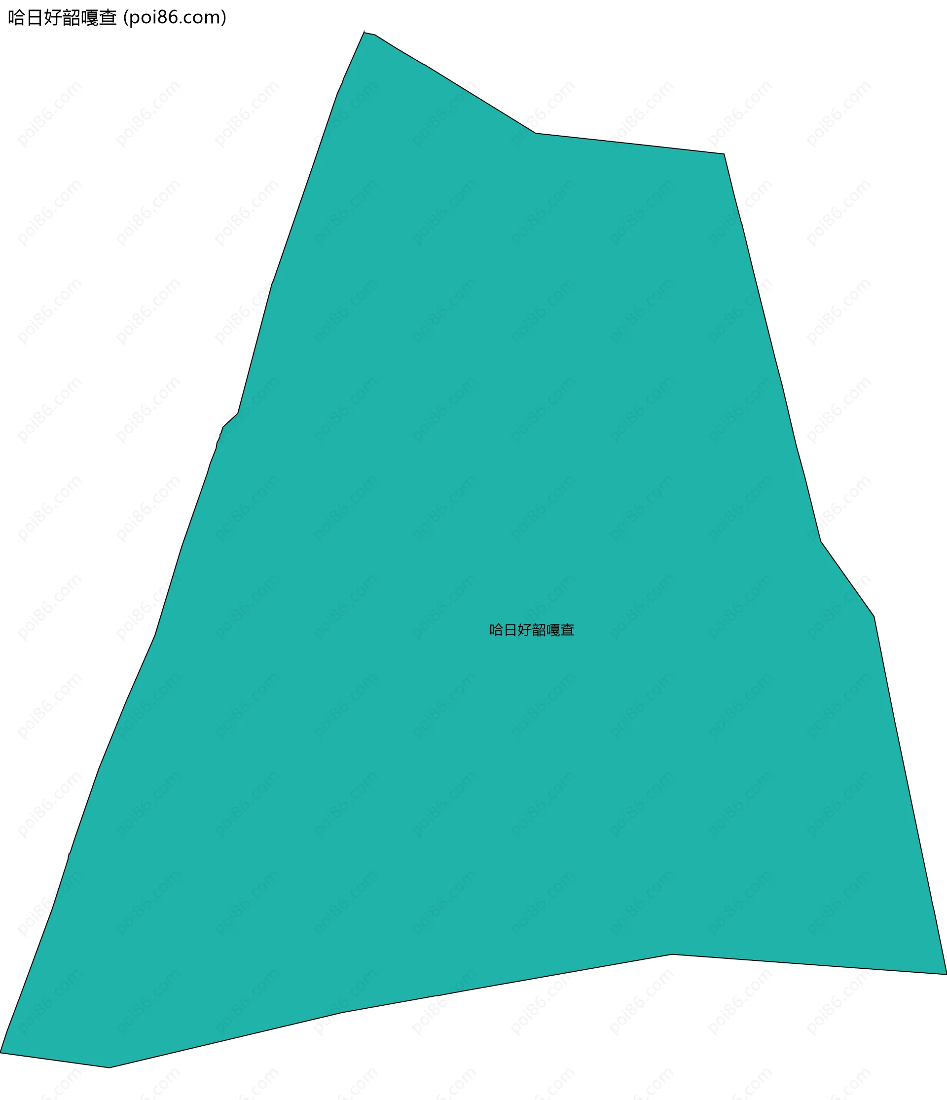 哈日好韶嘎查边界地图