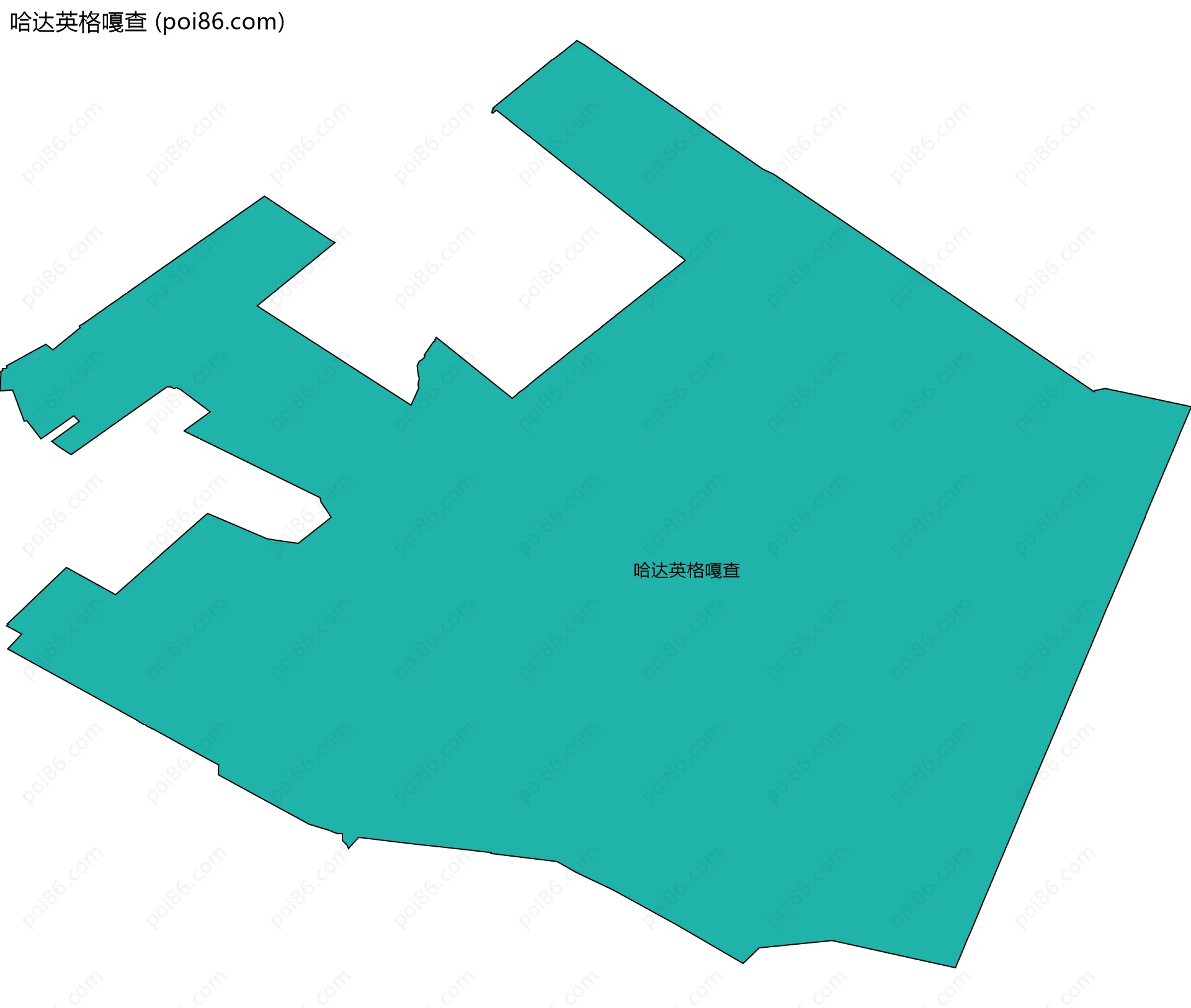 哈达英格嘎查边界地图