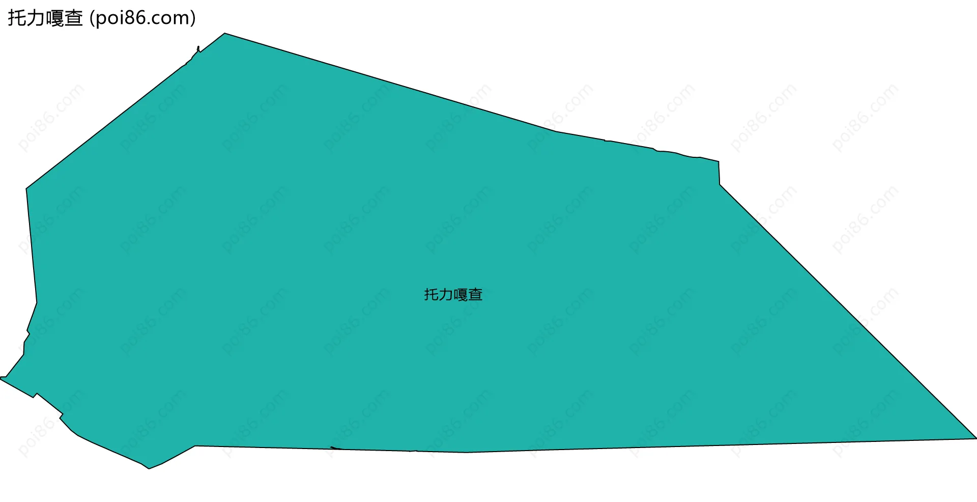 托力嘎查边界地图