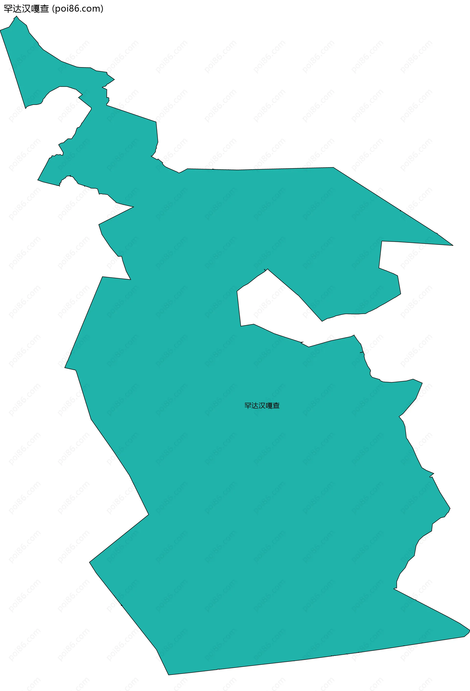 罕达汉嘎查边界地图