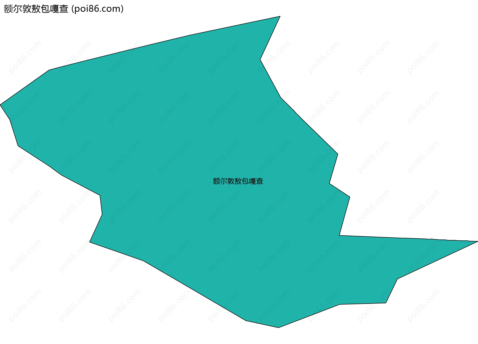 额尔敦敖包嘎查边界地图