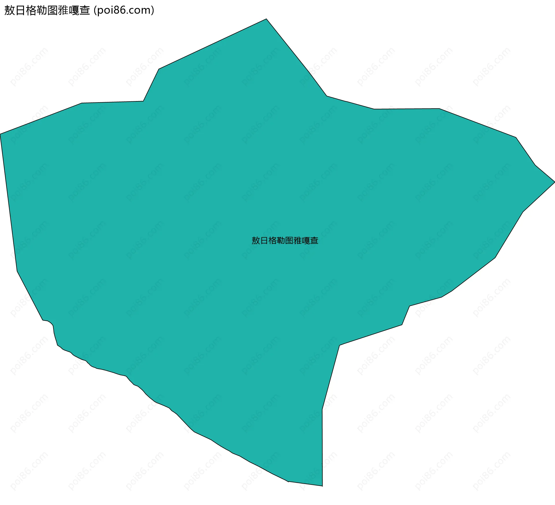 敖日格勒图雅嘎查边界地图
