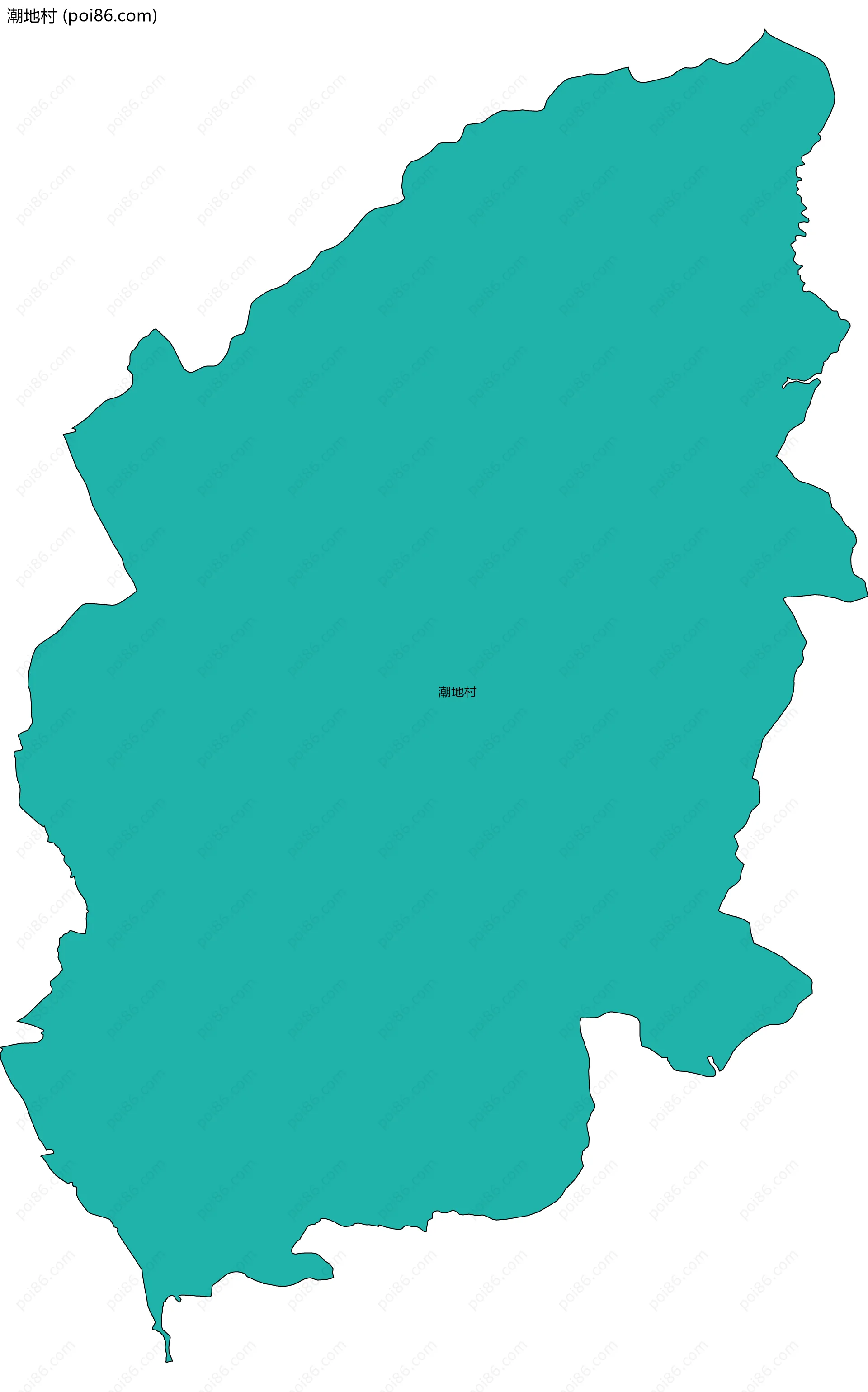 潮地村边界地图