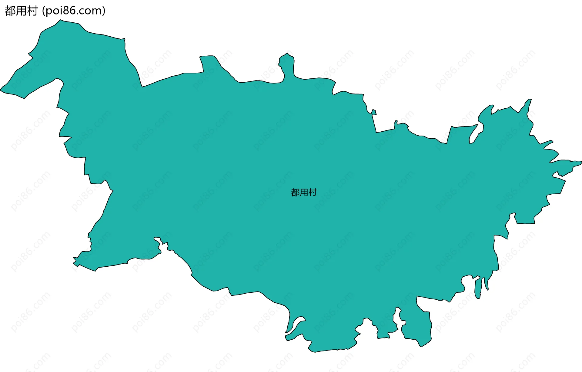 都用村边界地图