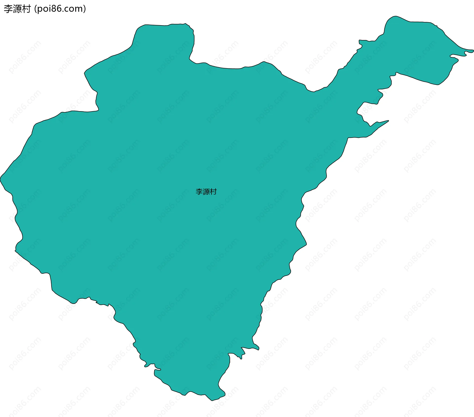 李源村边界地图