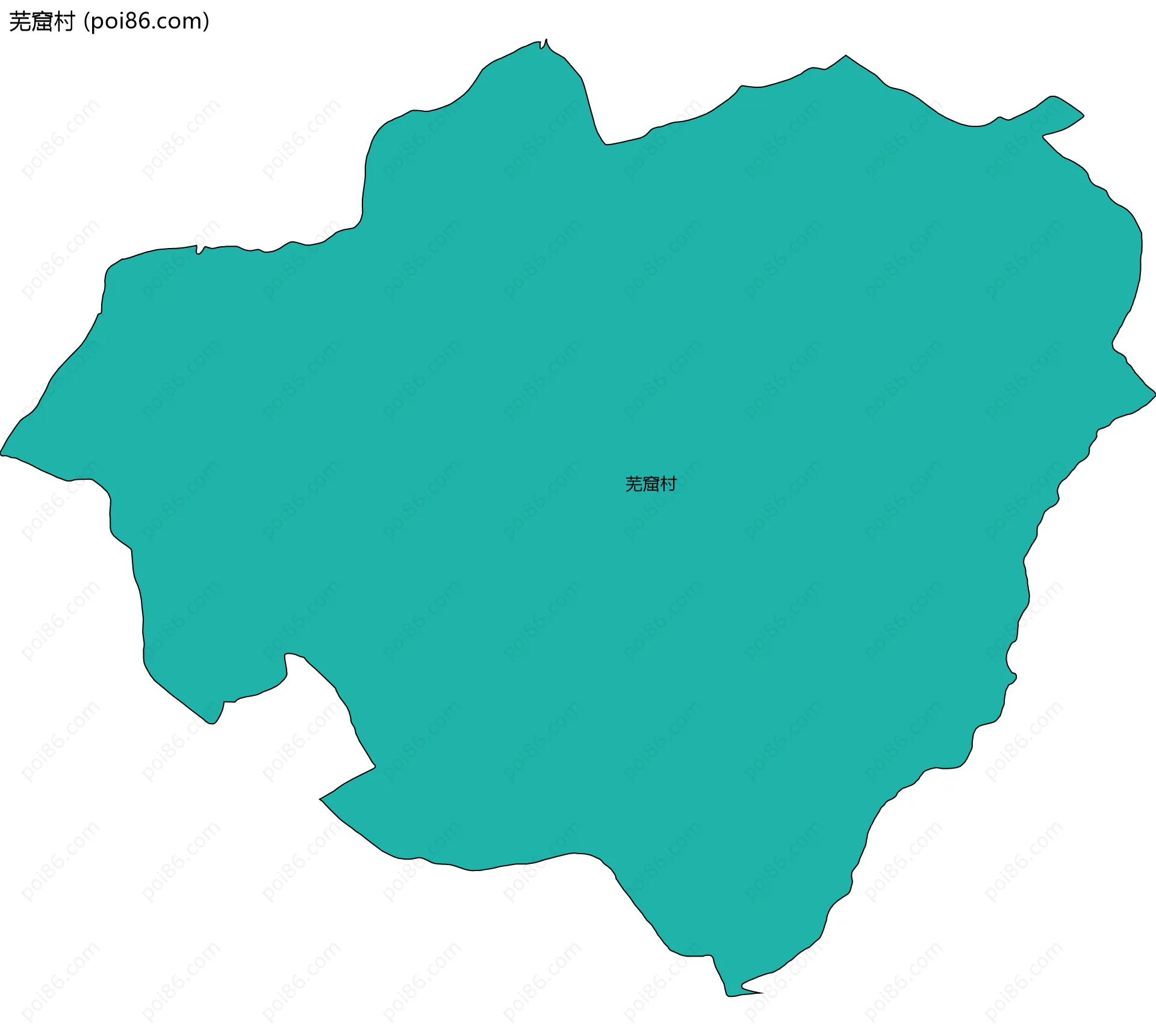 芜窟村边界地图