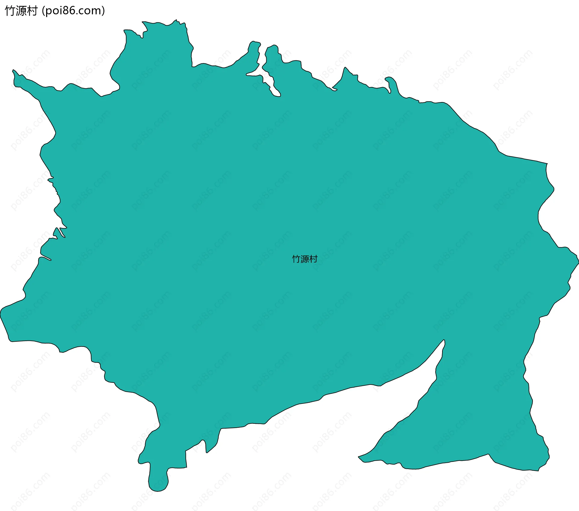 竹源村边界地图