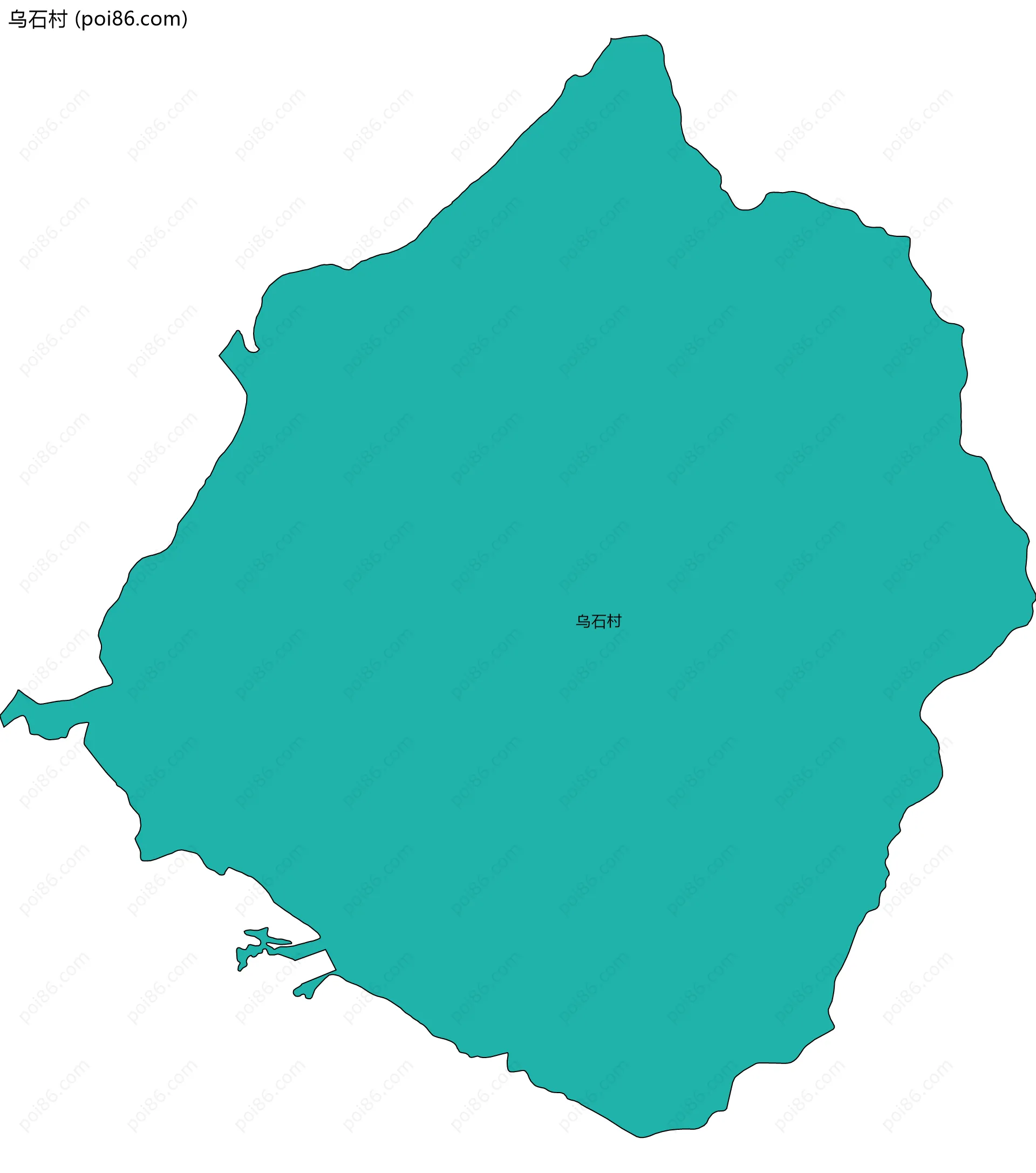 乌石村边界地图