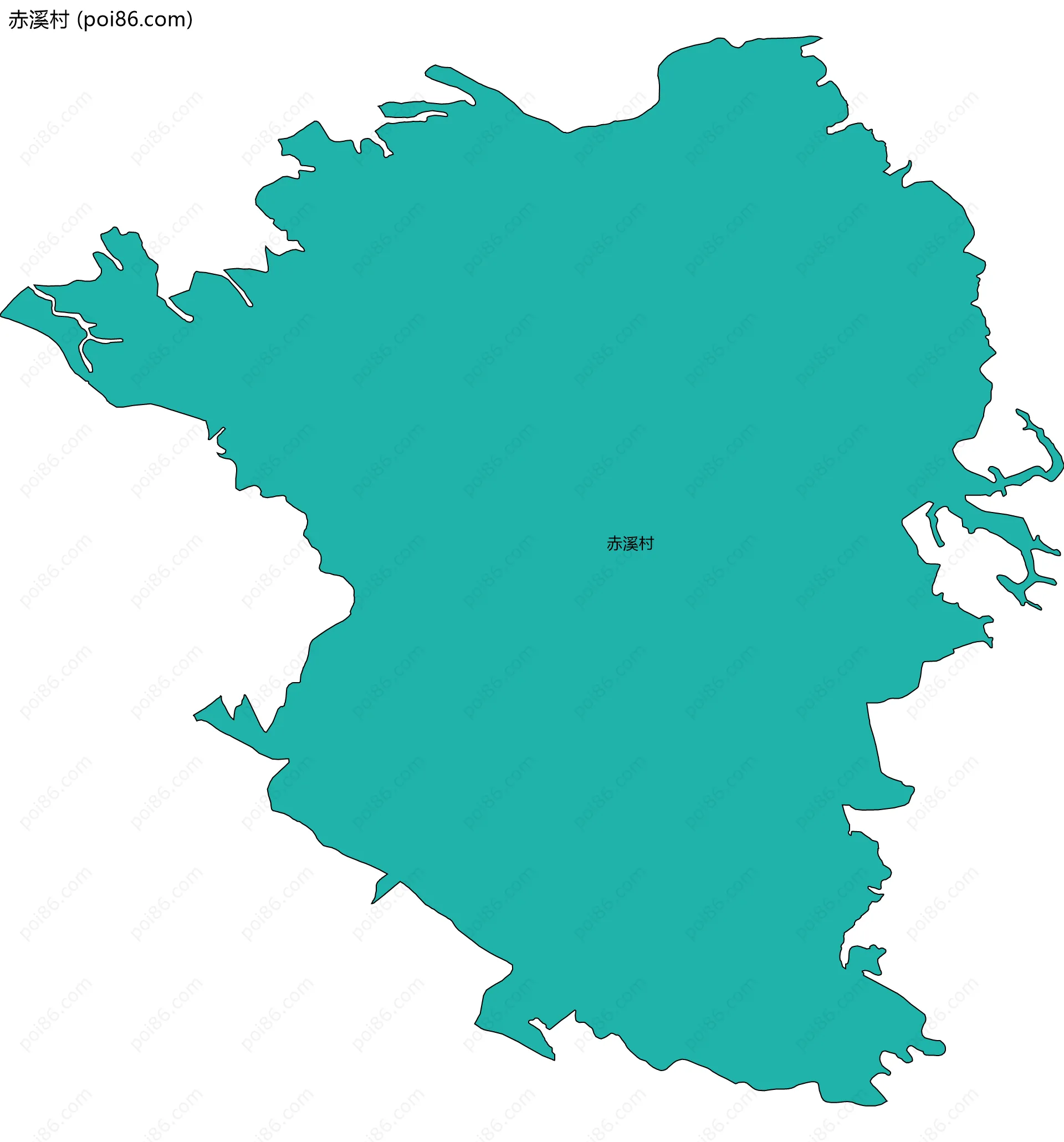 赤溪村边界地图