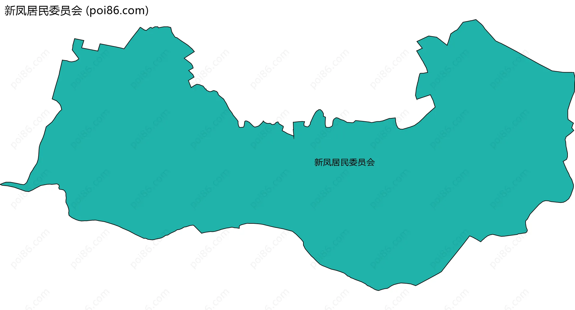 新凤居民委员会边界地图