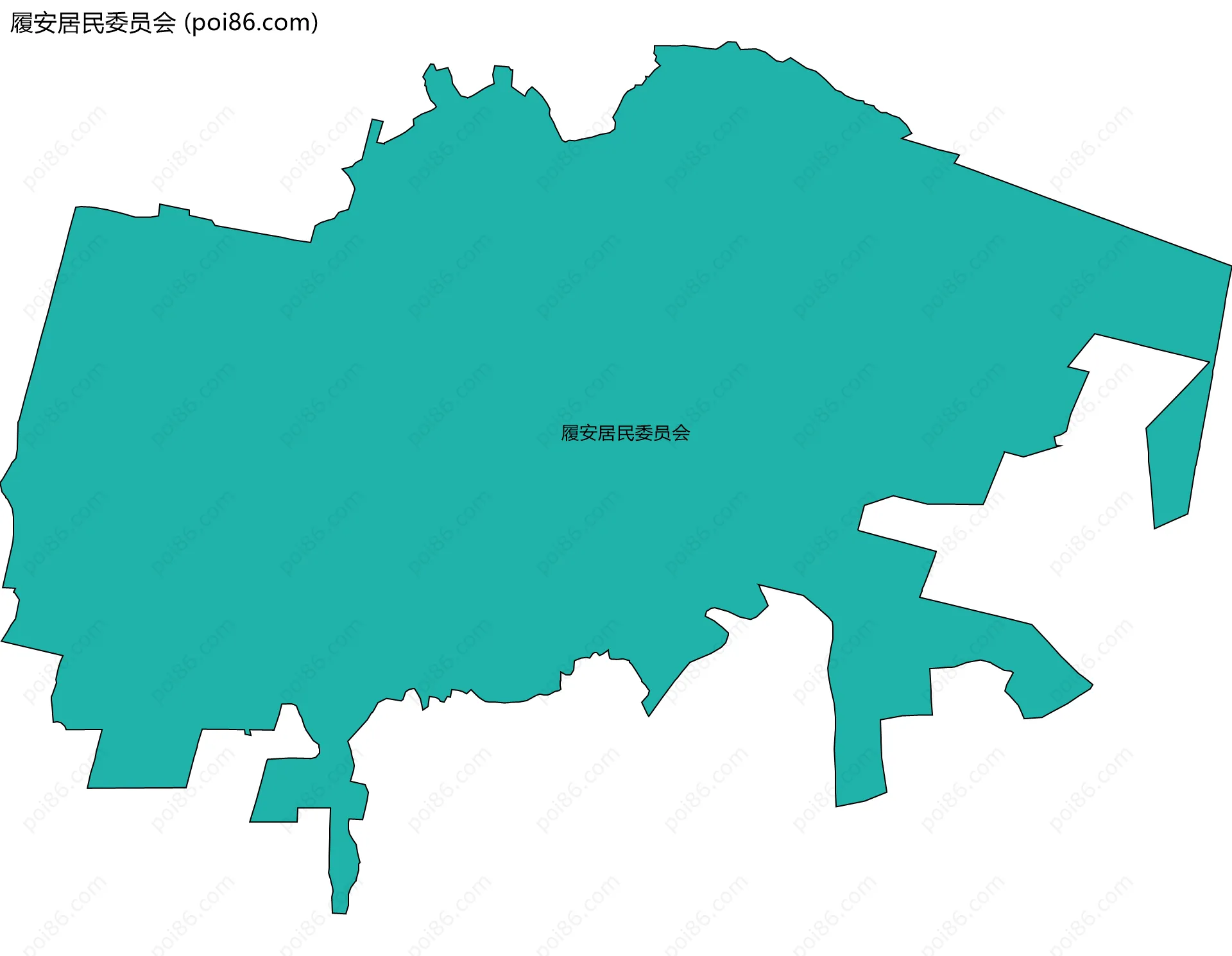 履安居民委员会边界地图
