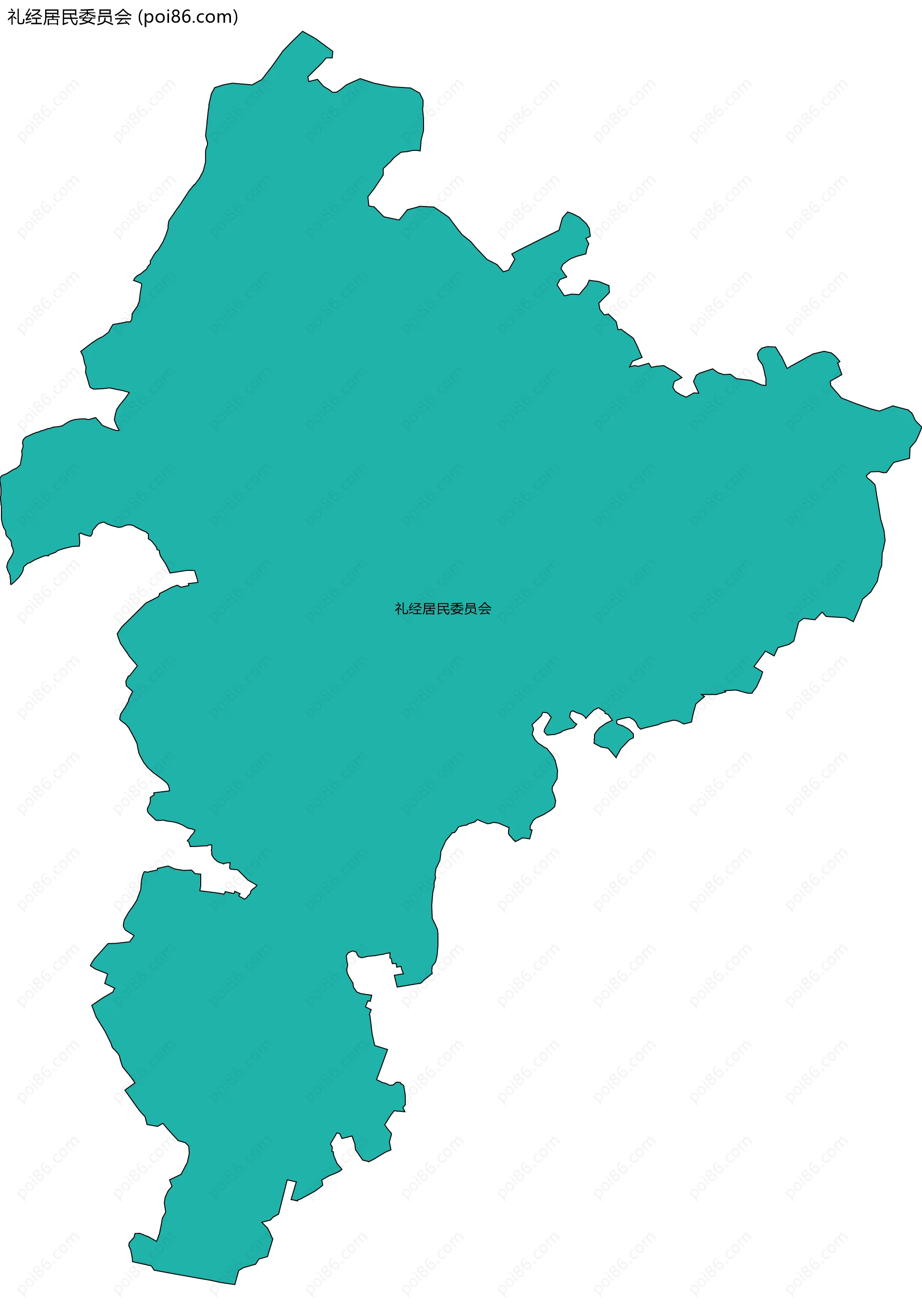 礼经居民委员会边界地图