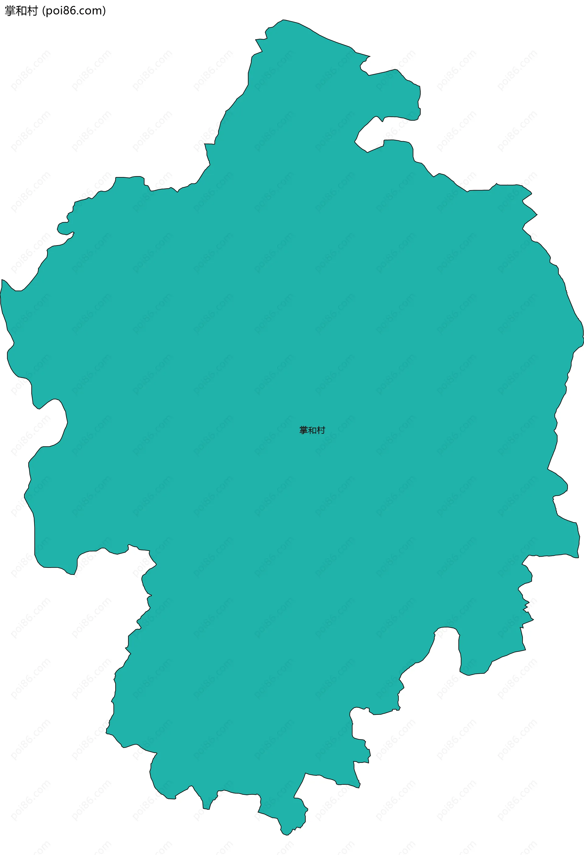 掌和村边界地图