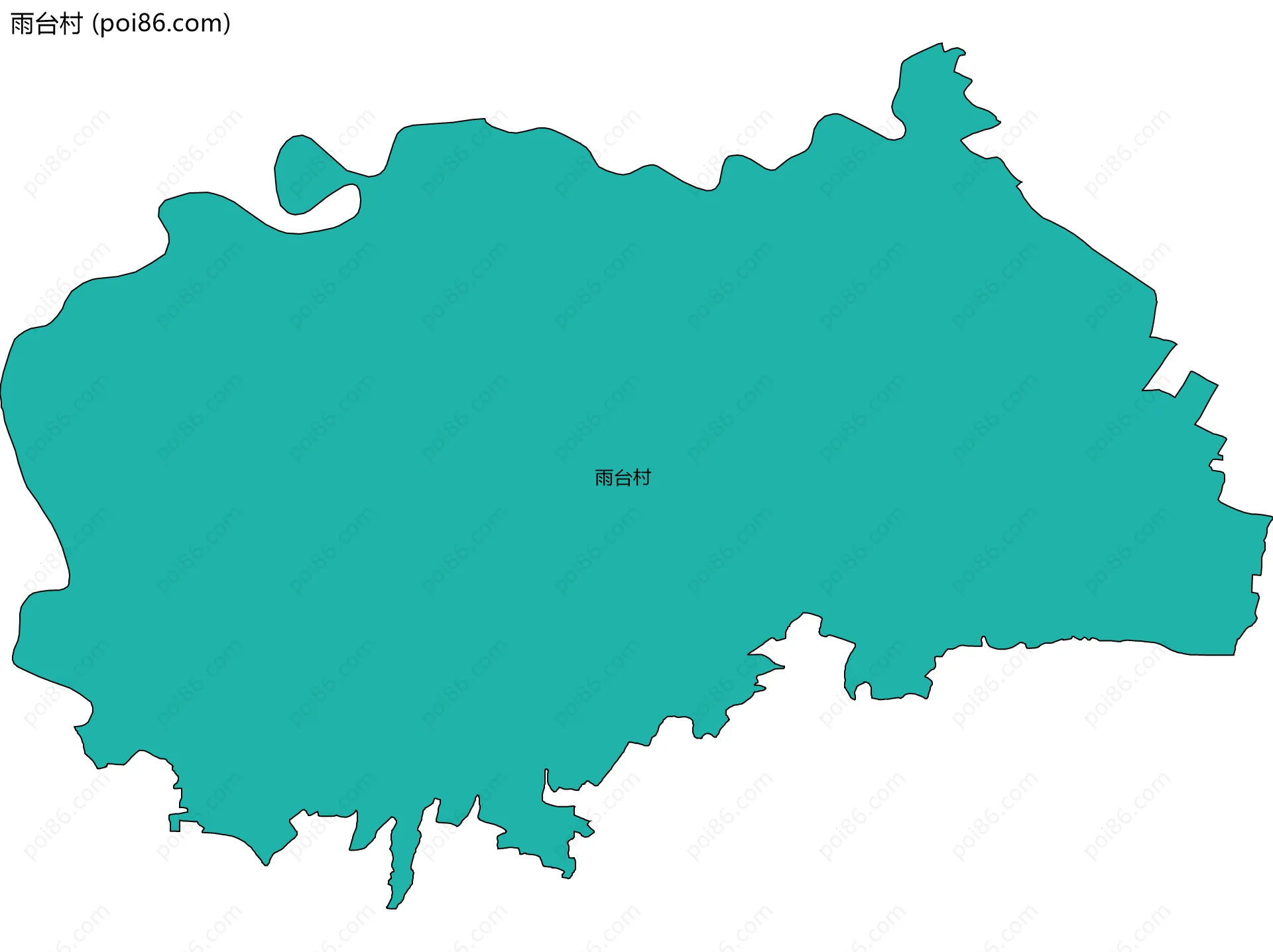 雨台村边界地图