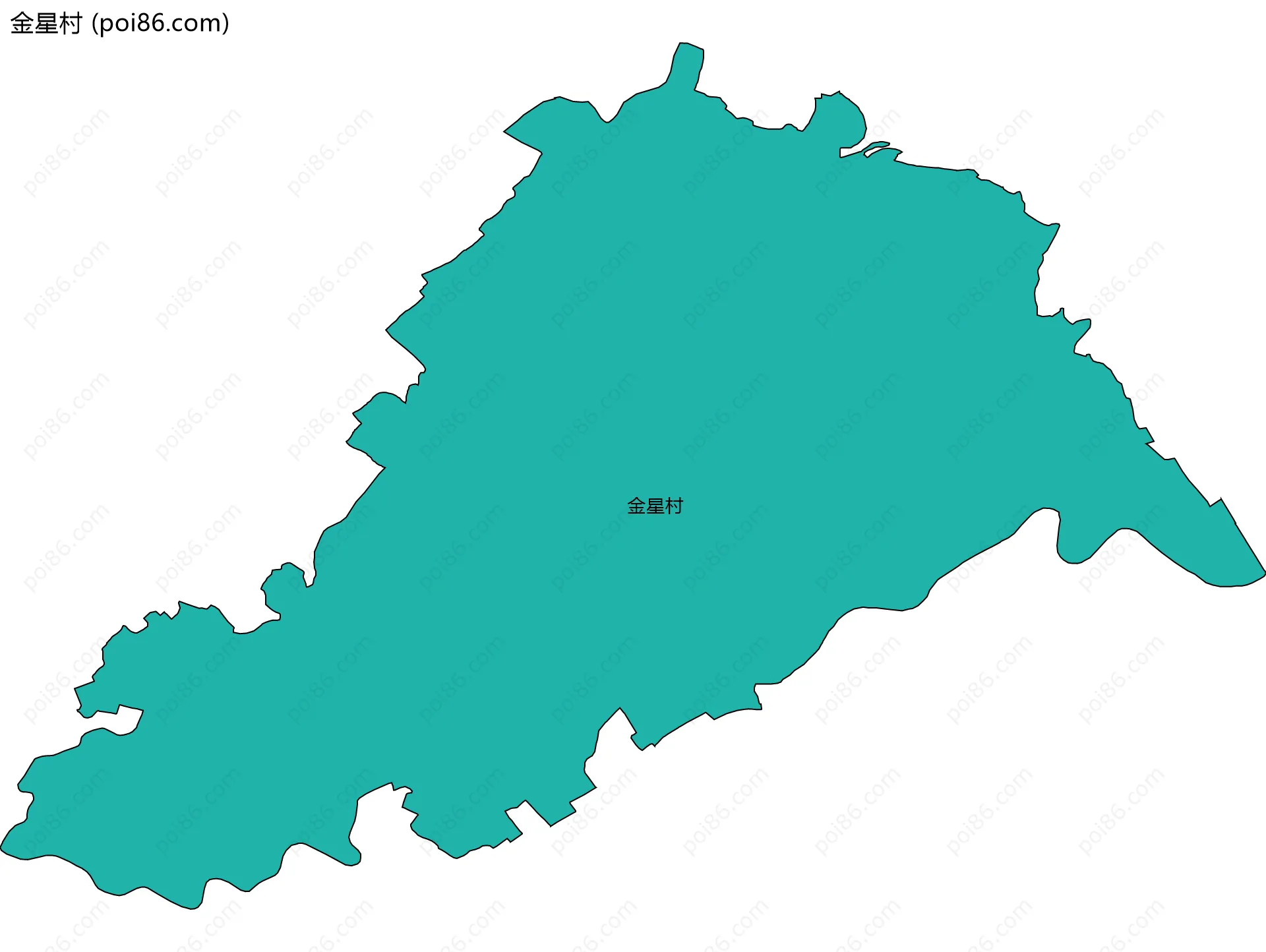 金星村边界地图