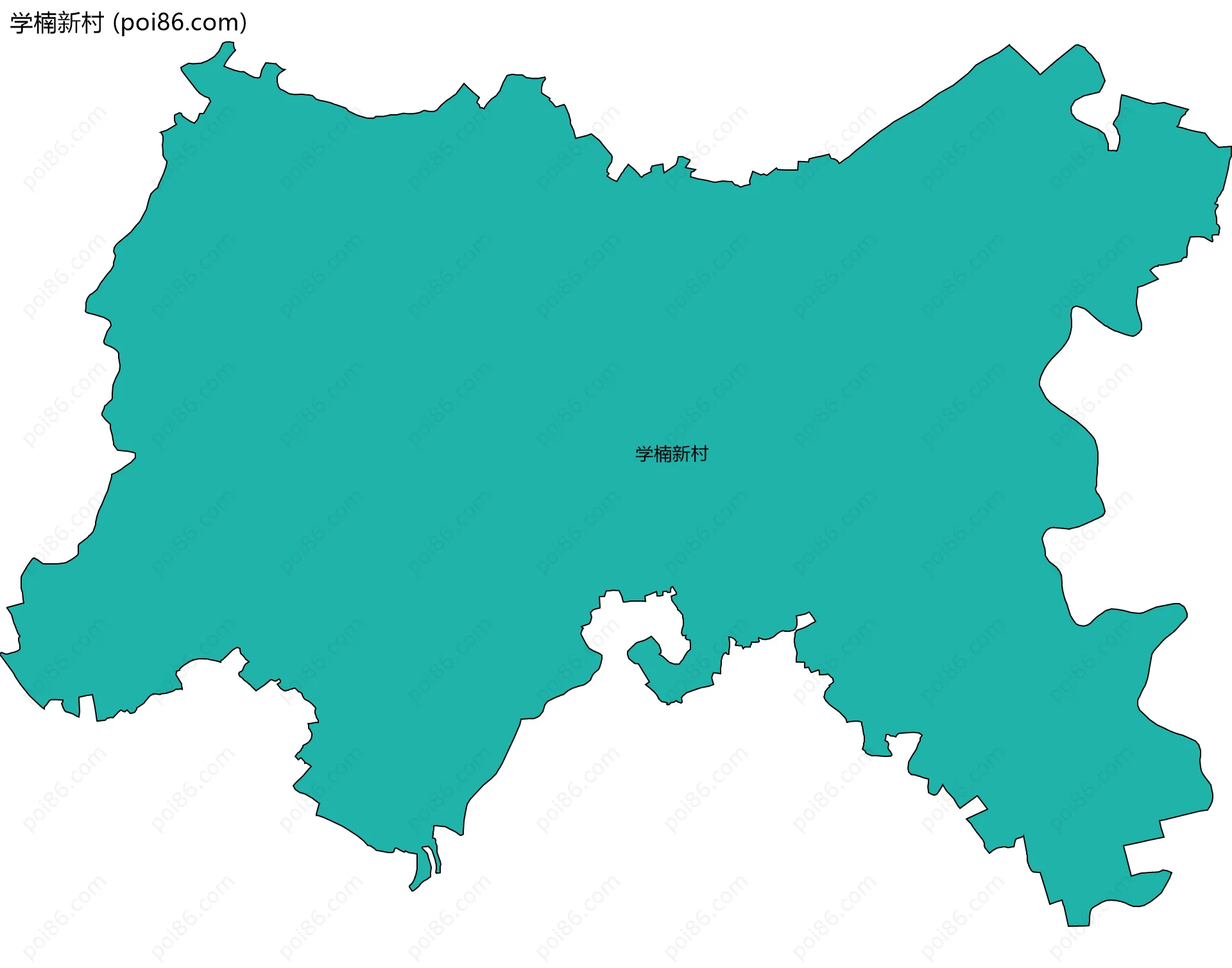 学楠新村边界地图