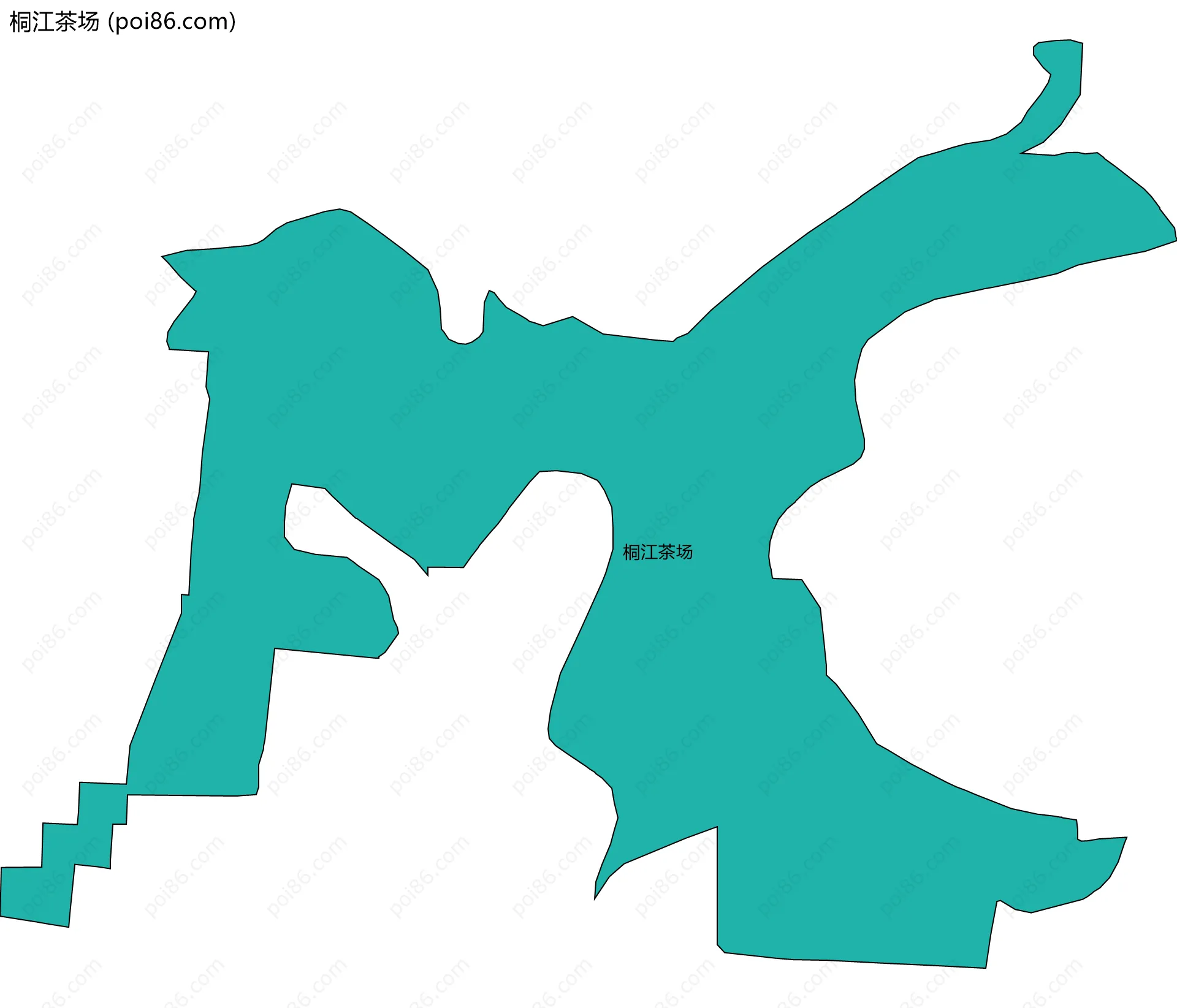 桐江茶场边界地图