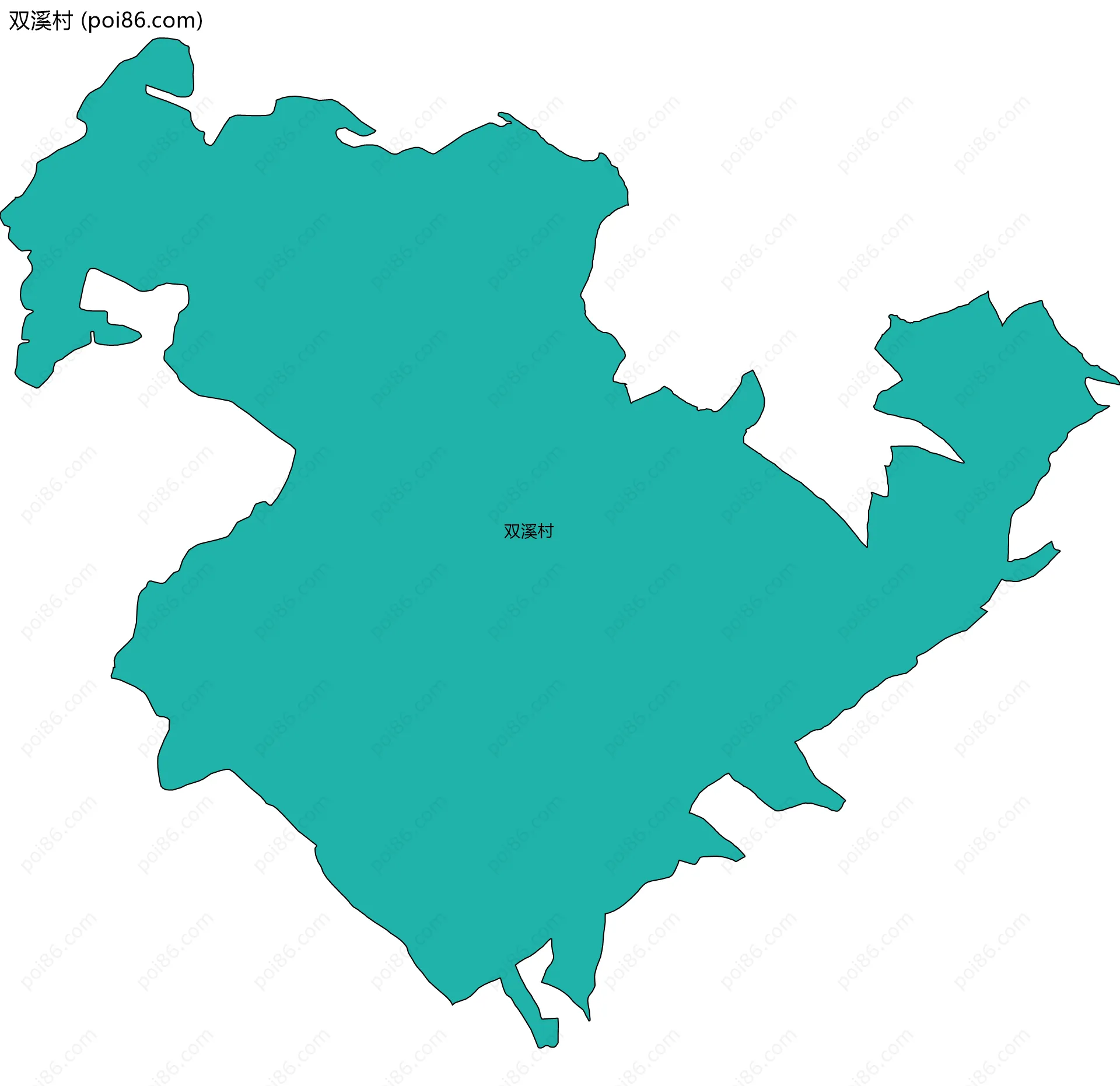 双溪村边界地图