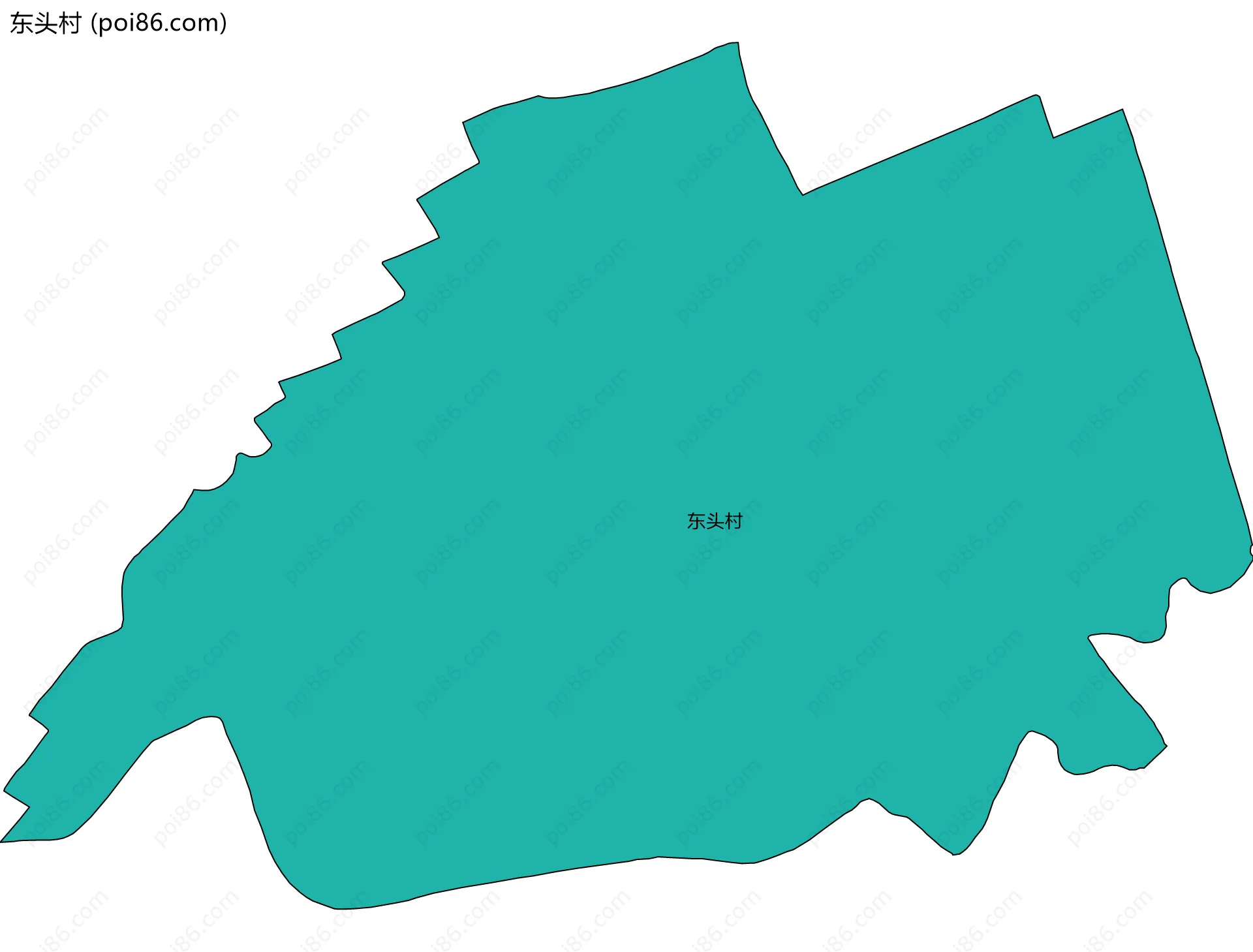 东头村边界地图
