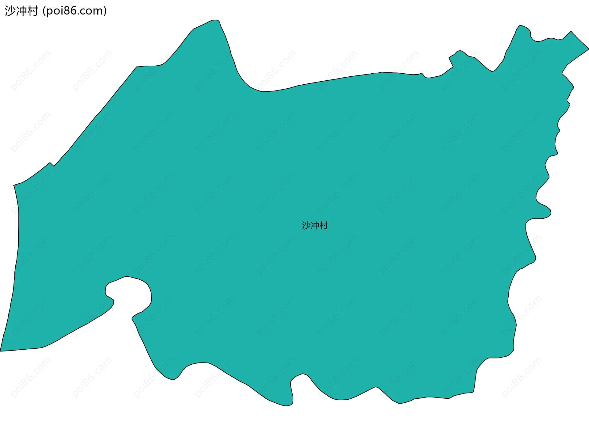 沙冲村边界地图