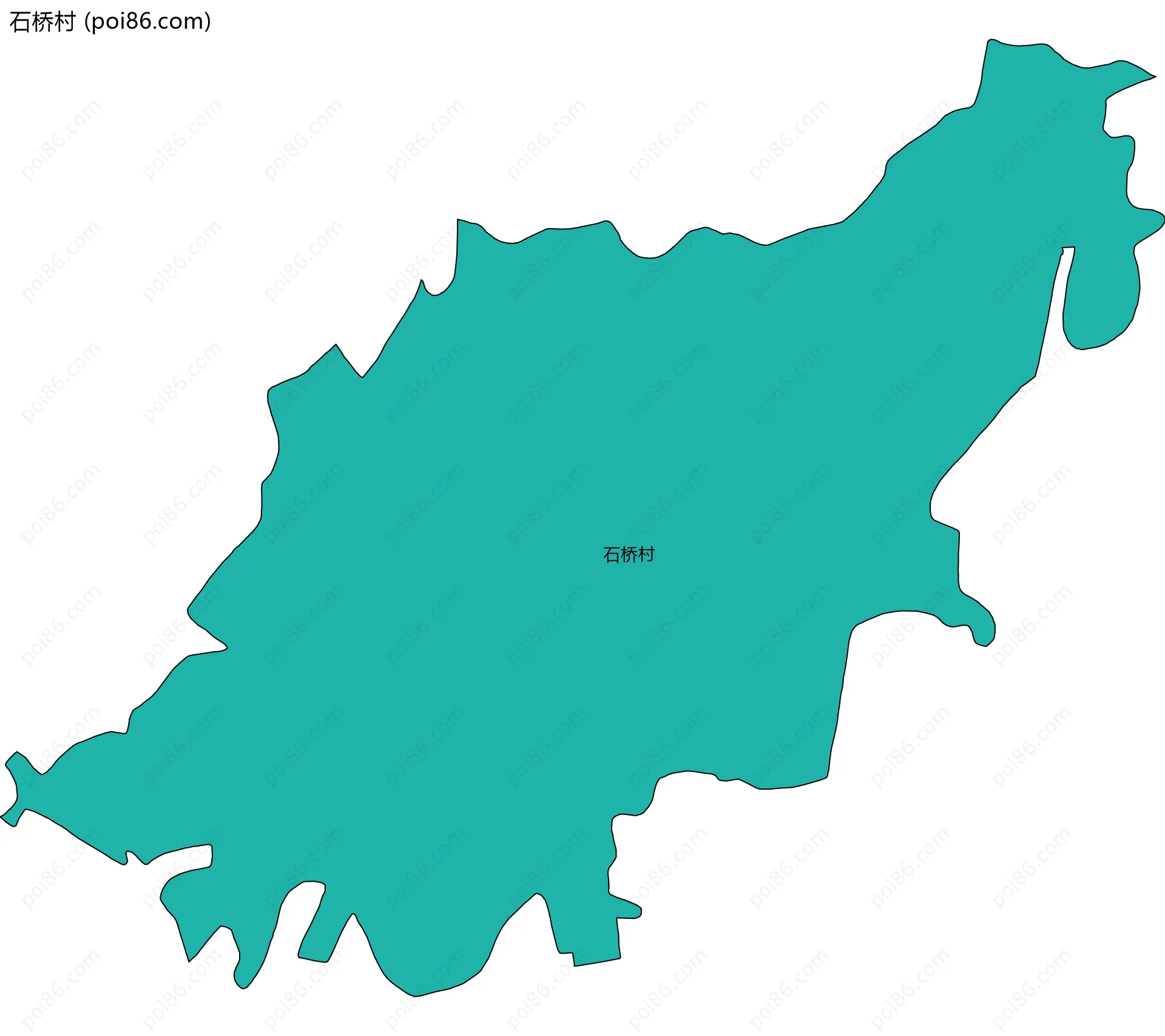 石桥村边界地图