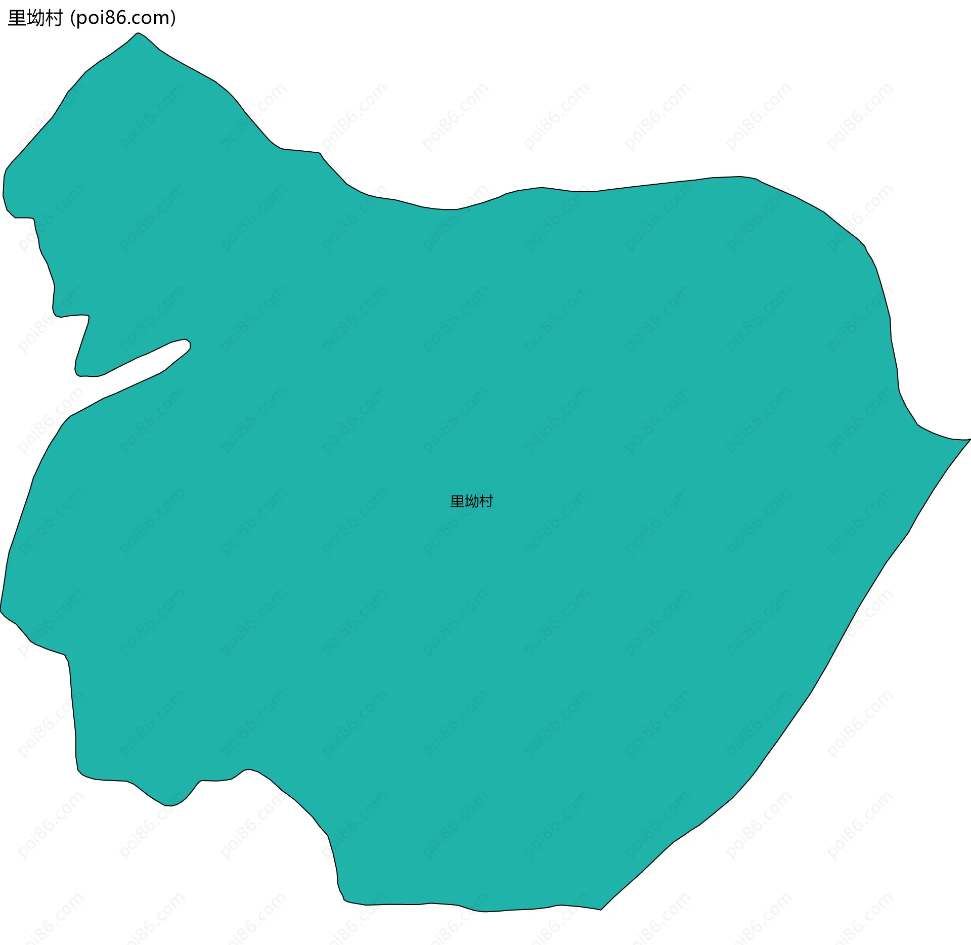 里坳村边界地图