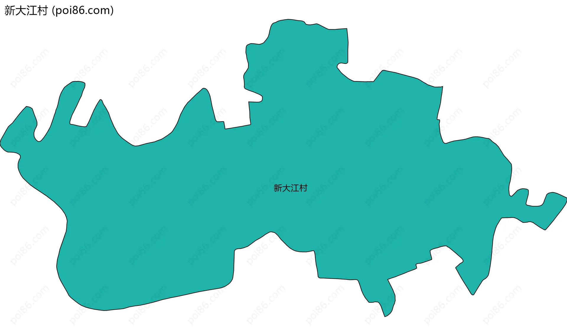 新大江村边界地图