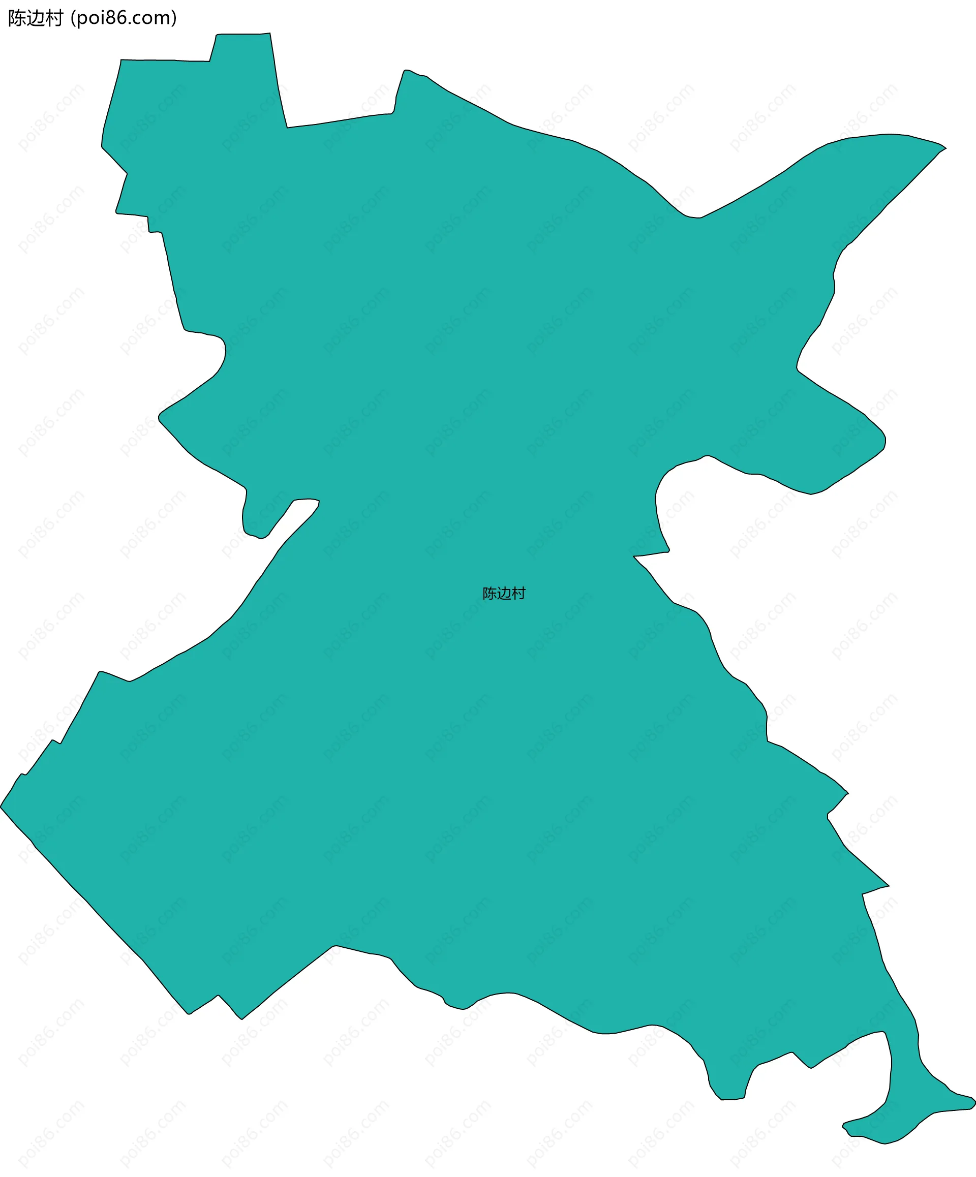 陈边村边界地图