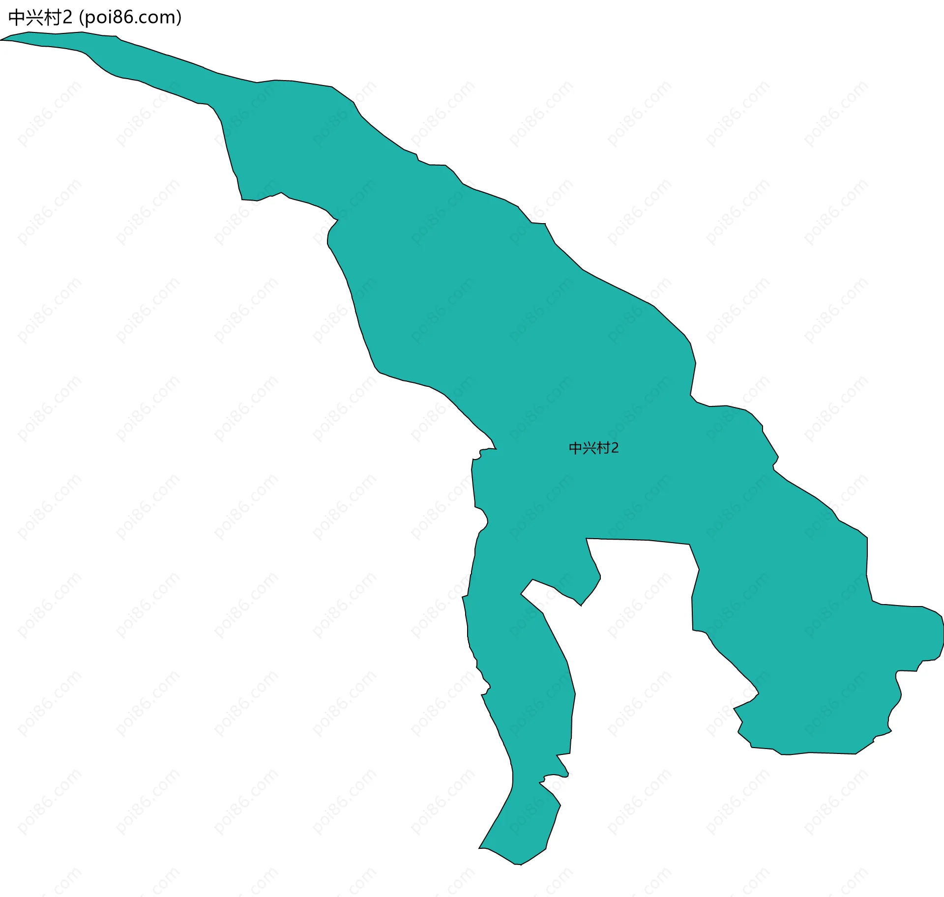 中兴村2边界地图