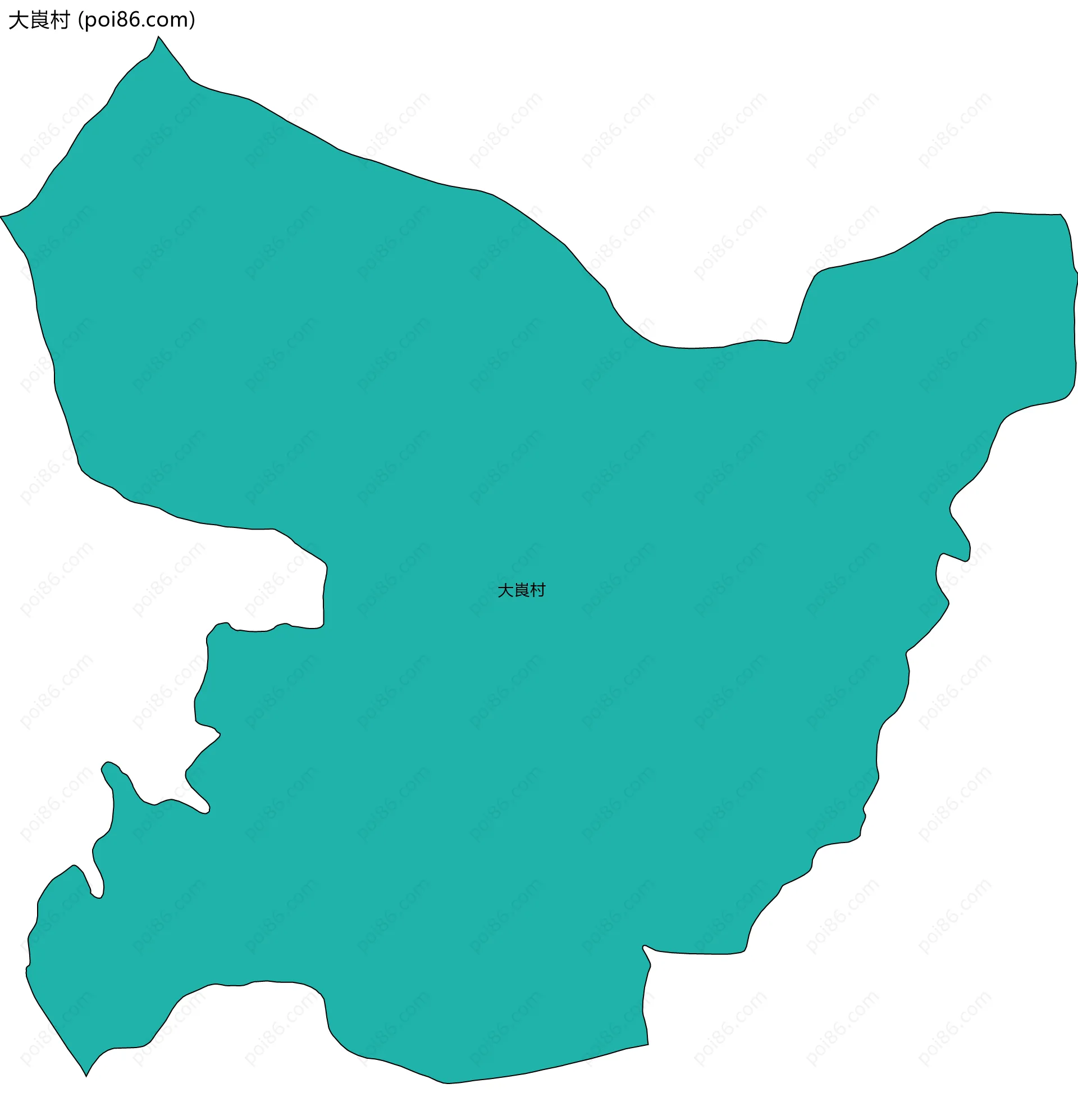 大崀村边界地图