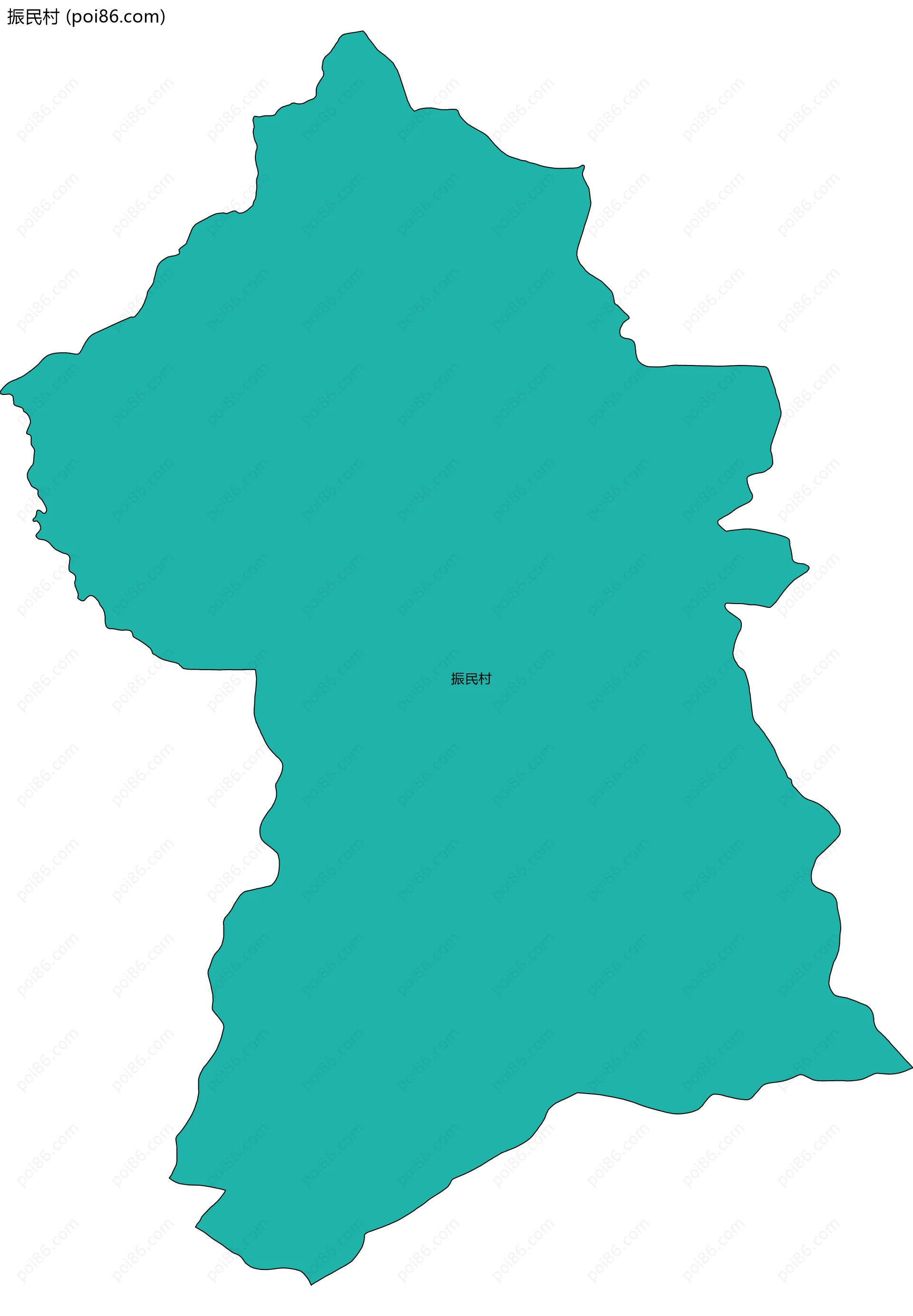 振民村边界地图