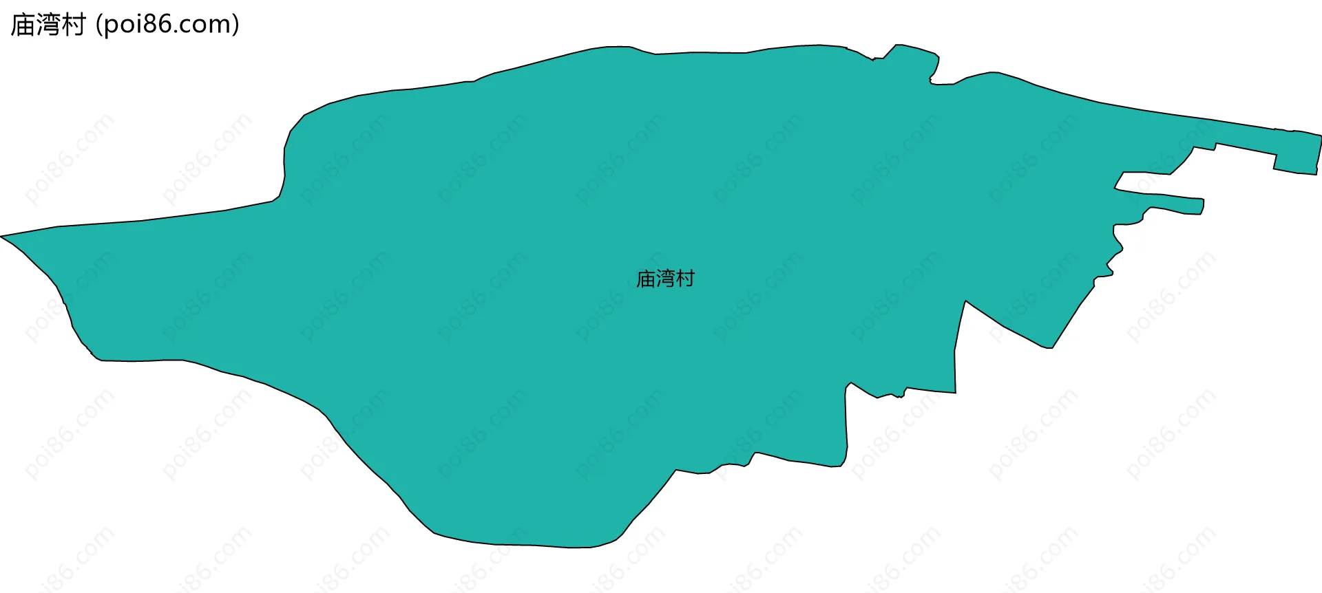 庙湾村边界地图