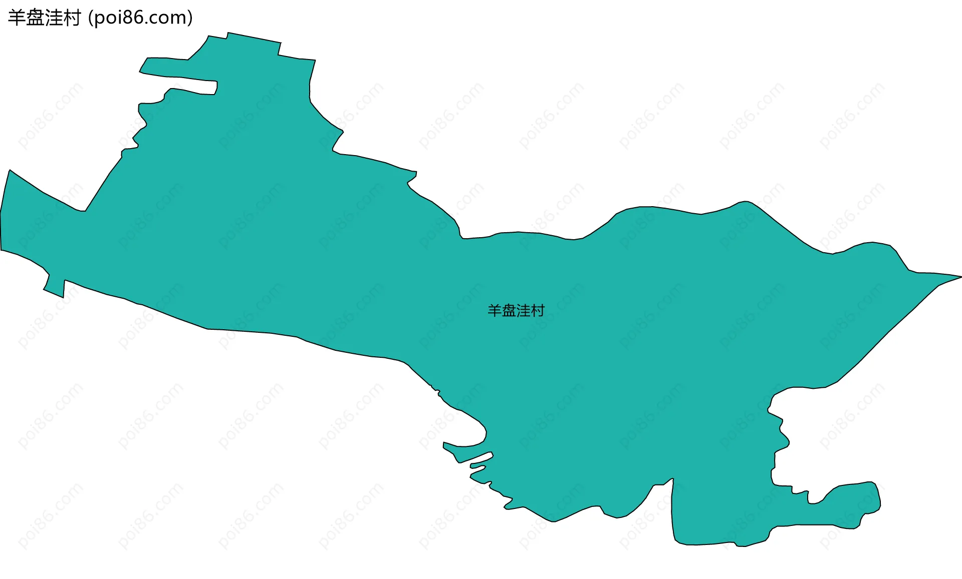 羊盘洼村边界地图