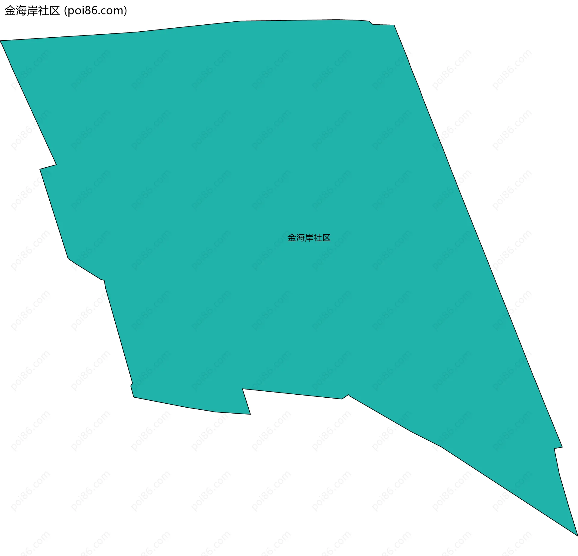 金海岸社区边界地图