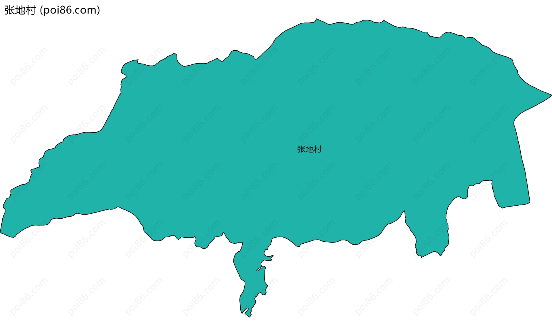 张地村边界地图