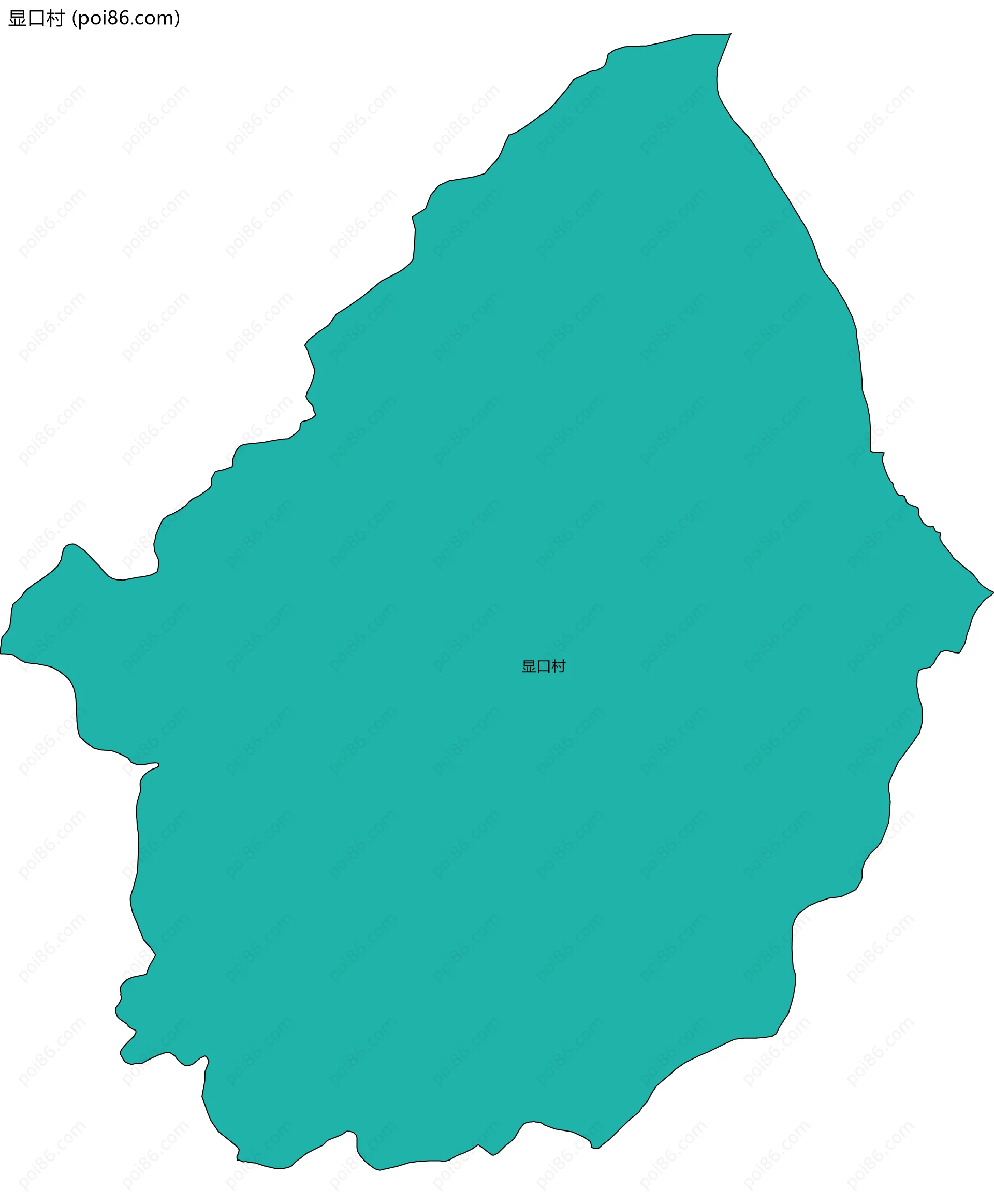 显口村边界地图