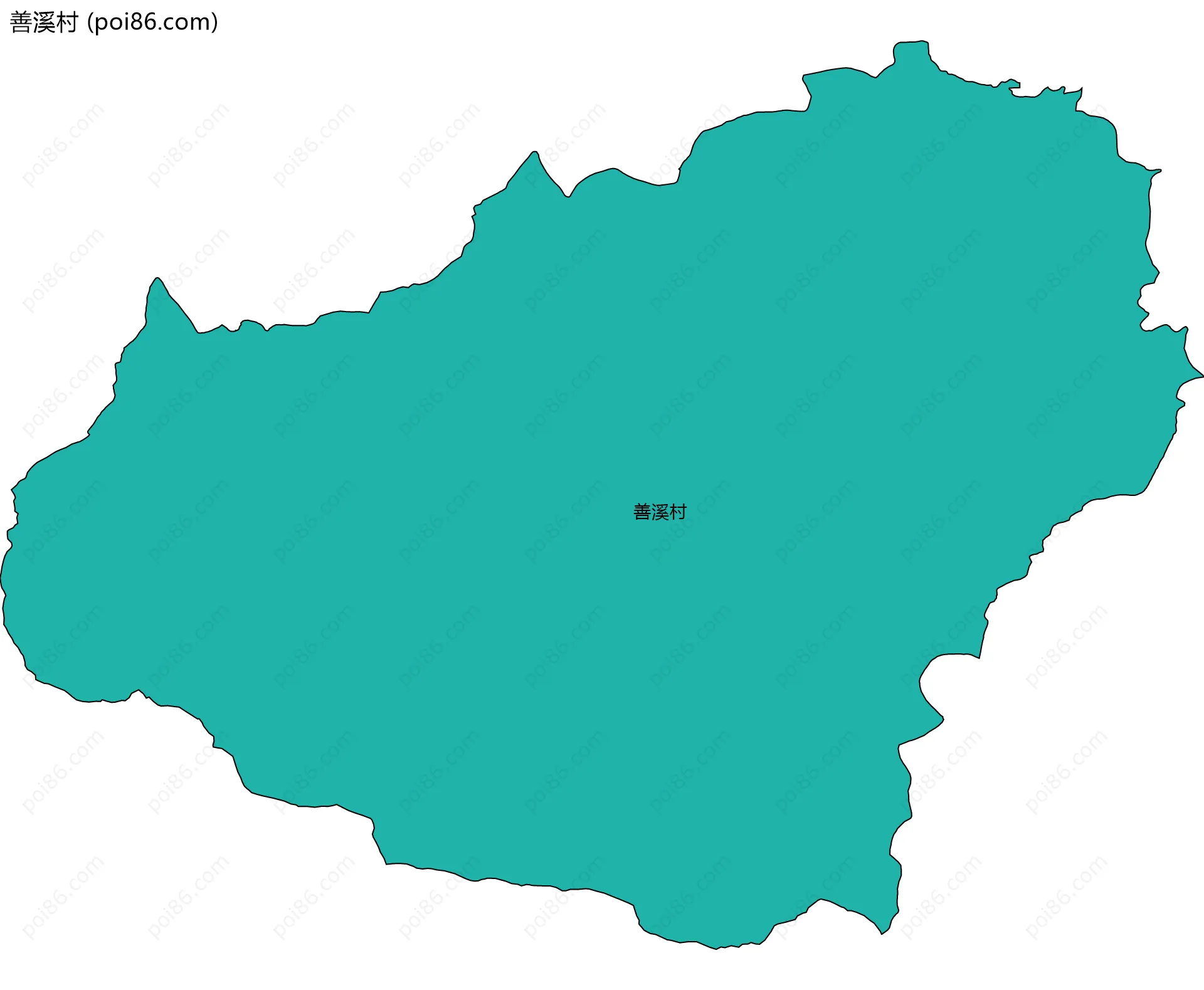 善溪村边界地图