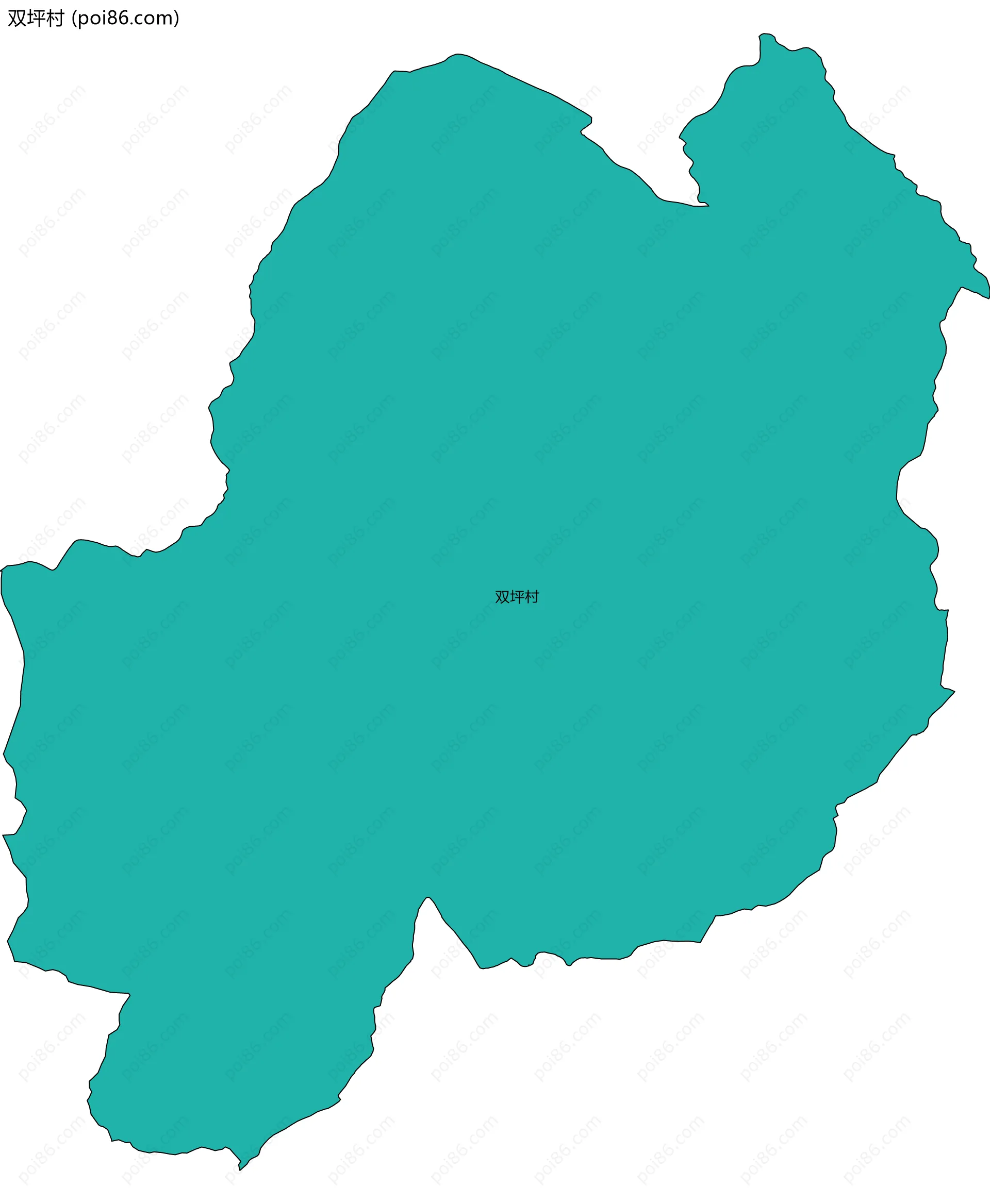 双坪村边界地图