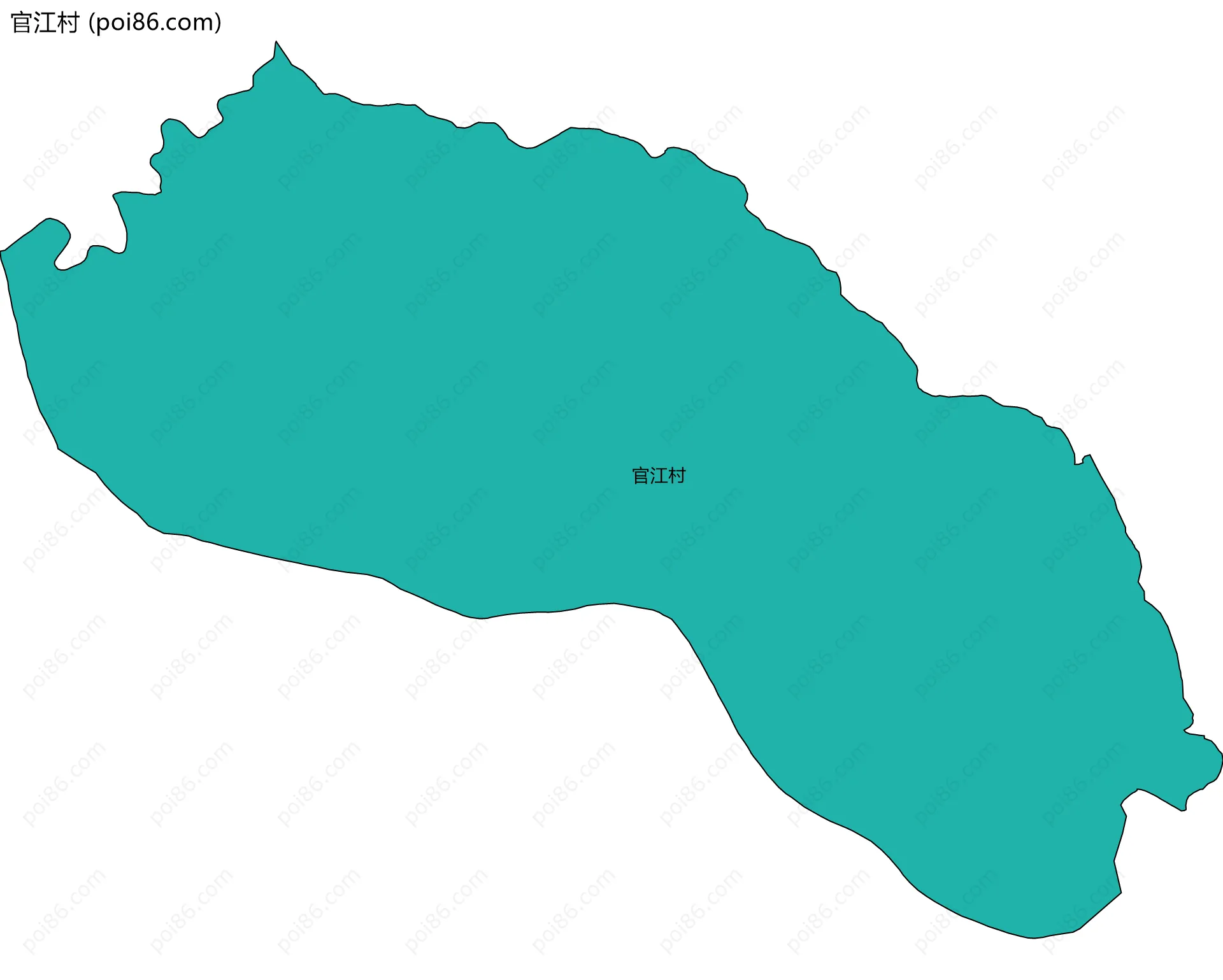官江村边界地图