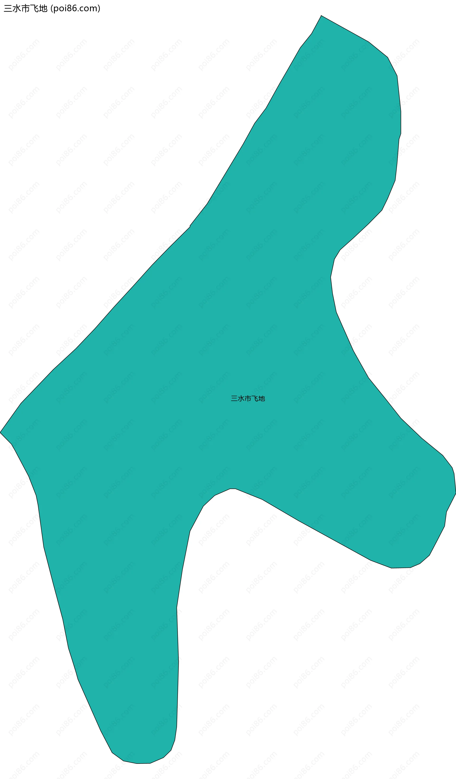 三水市飞地边界地图